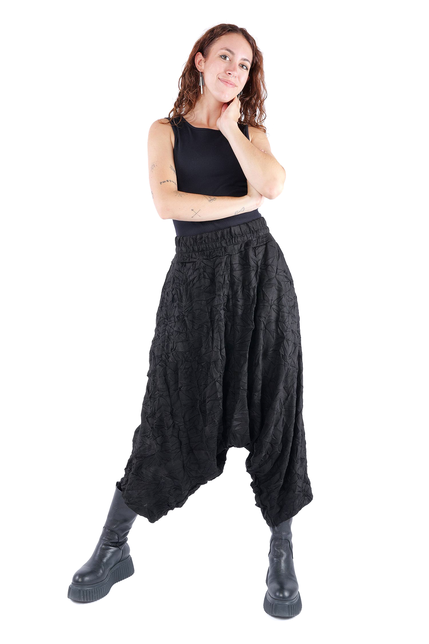 Harem pants - Black - M1341