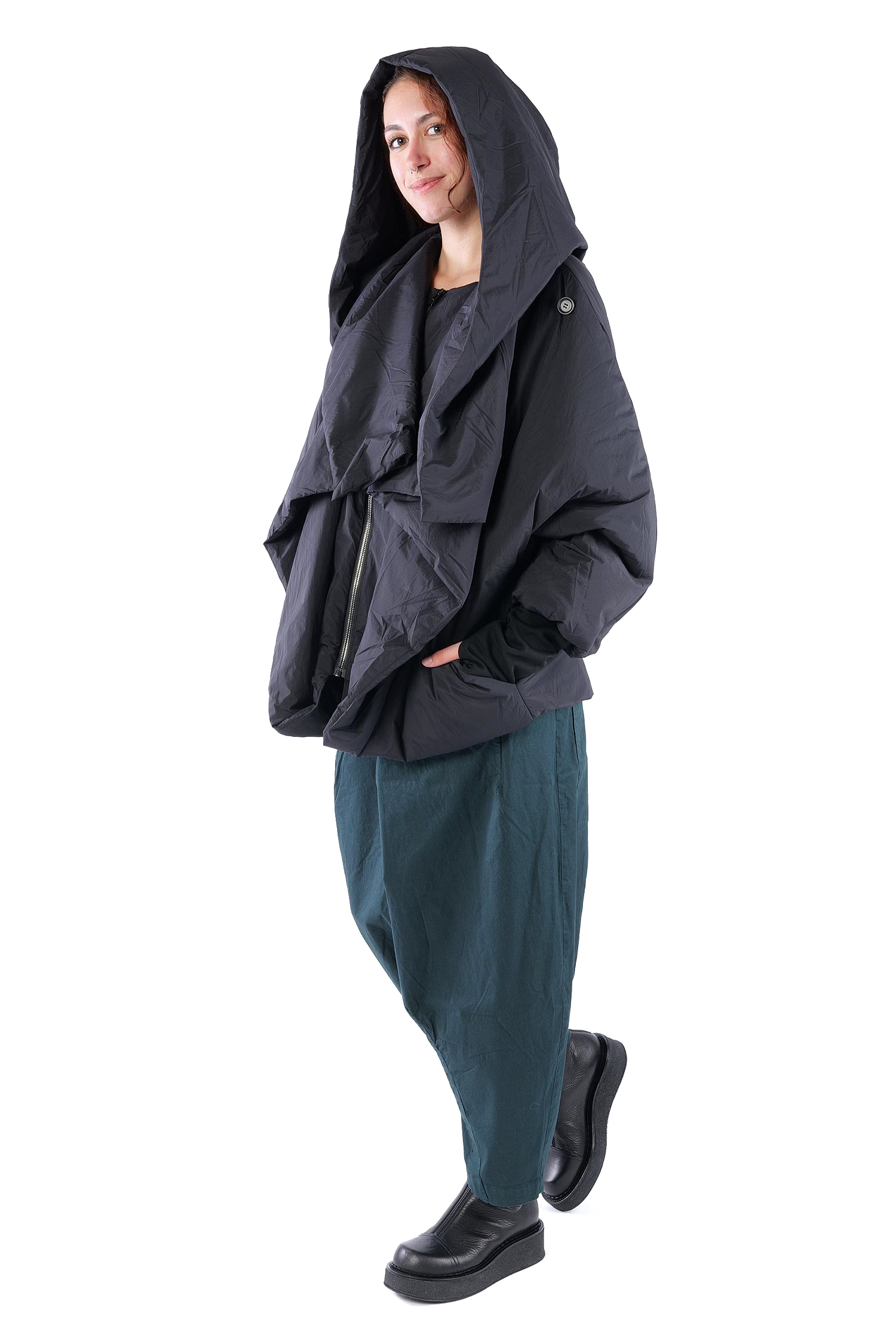 Leichte Winterjacke - Schwarz - SX116