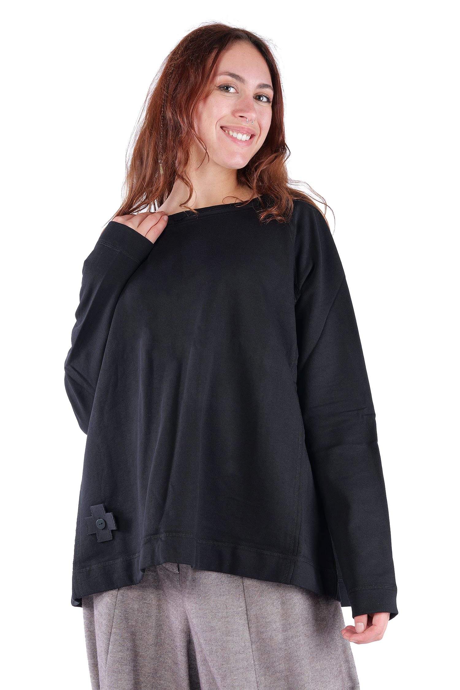 Sweat Pullover - Schwarz - 2041