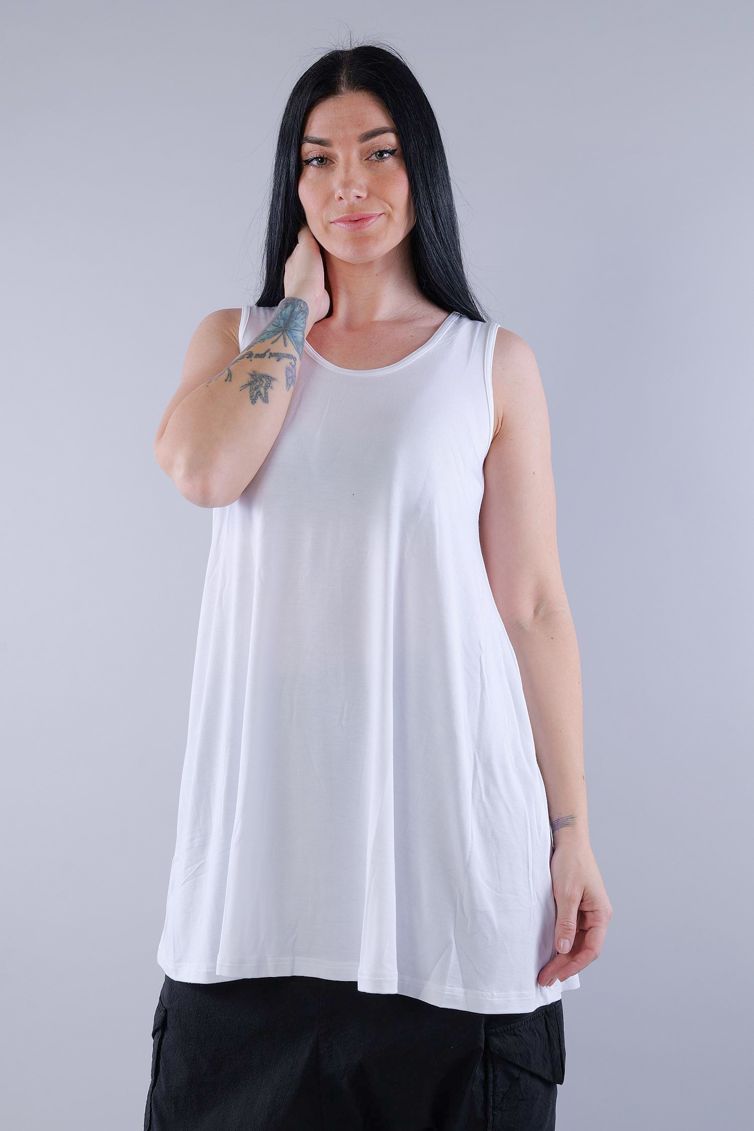 A-line top - White - 2604