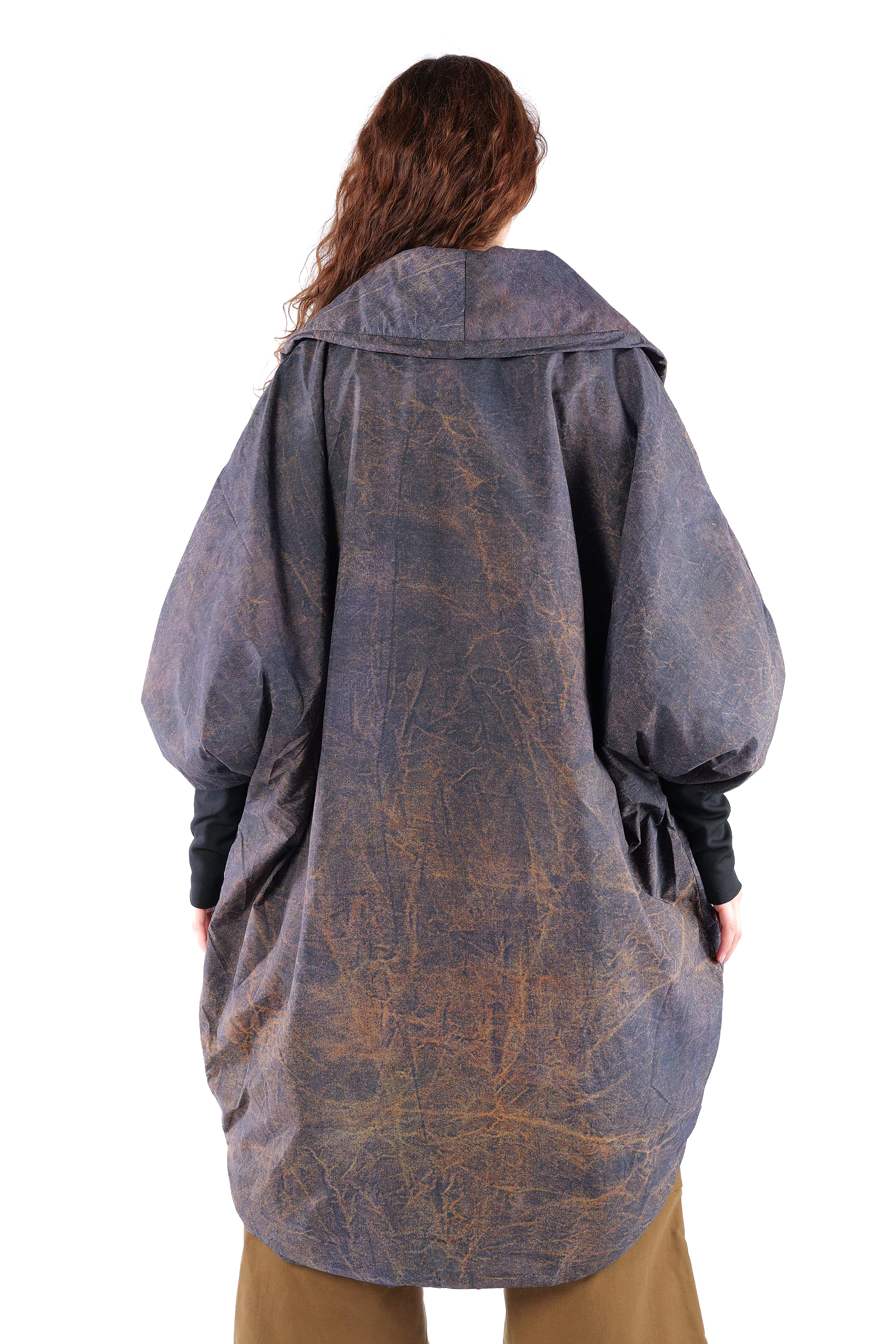 Oversize Wintermantel - Cognac Quartz - SX115