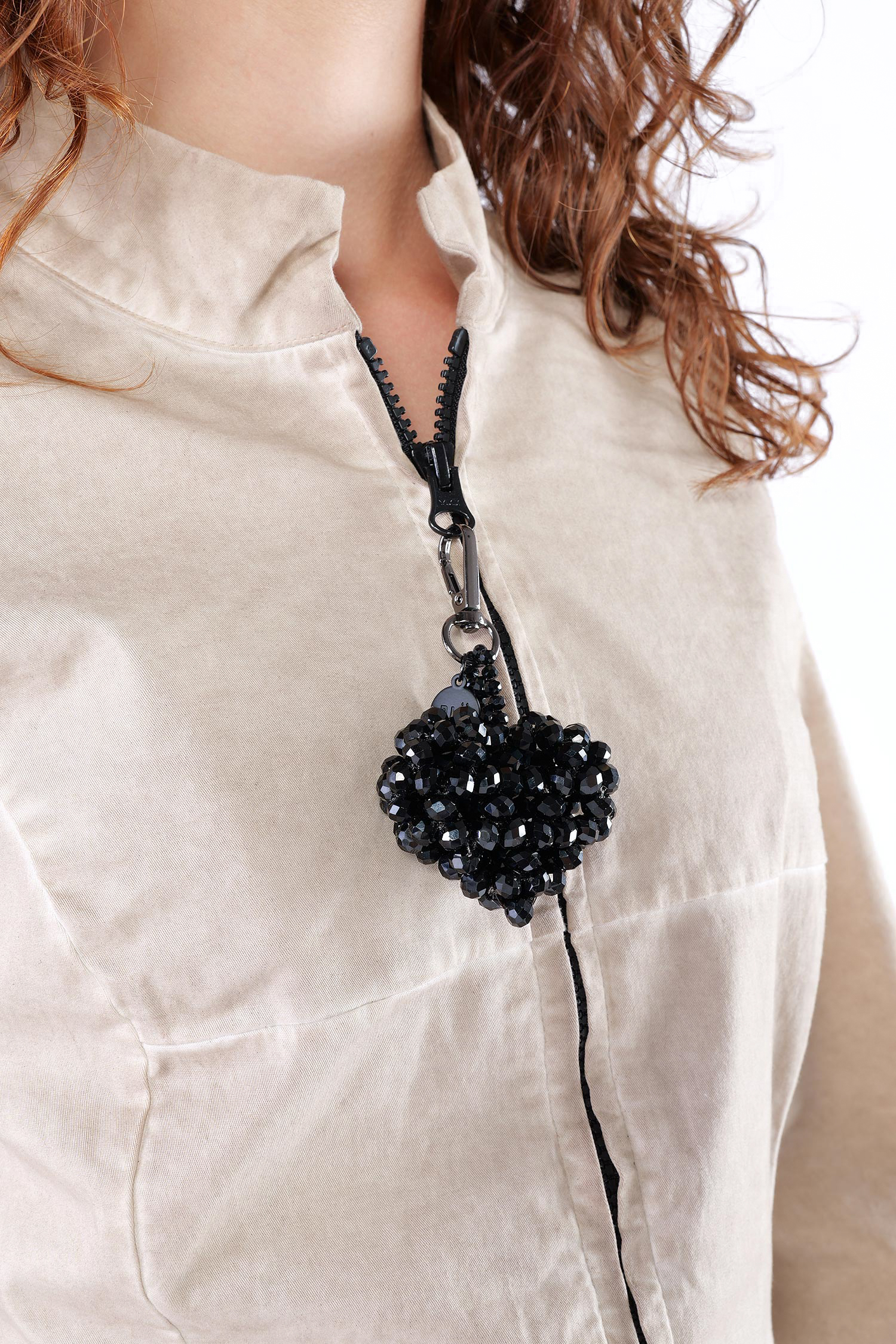 Herz Charm - Schwarz - 1306