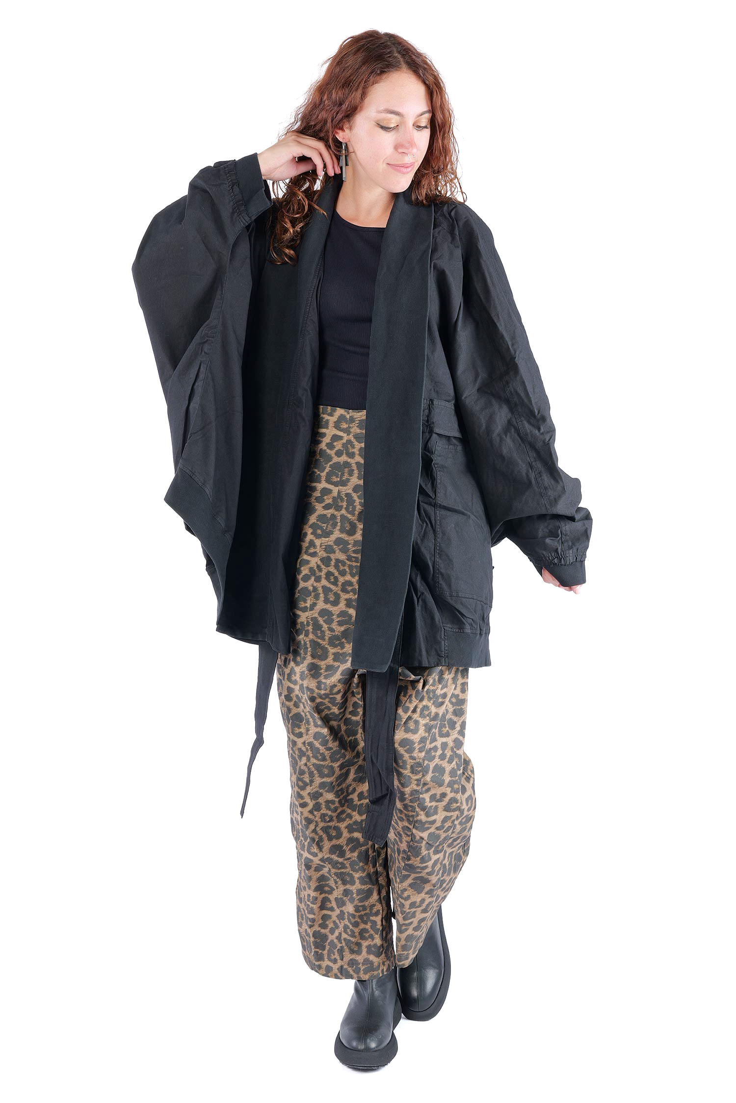 Oversize Jacke - Schwarz - 2262601108