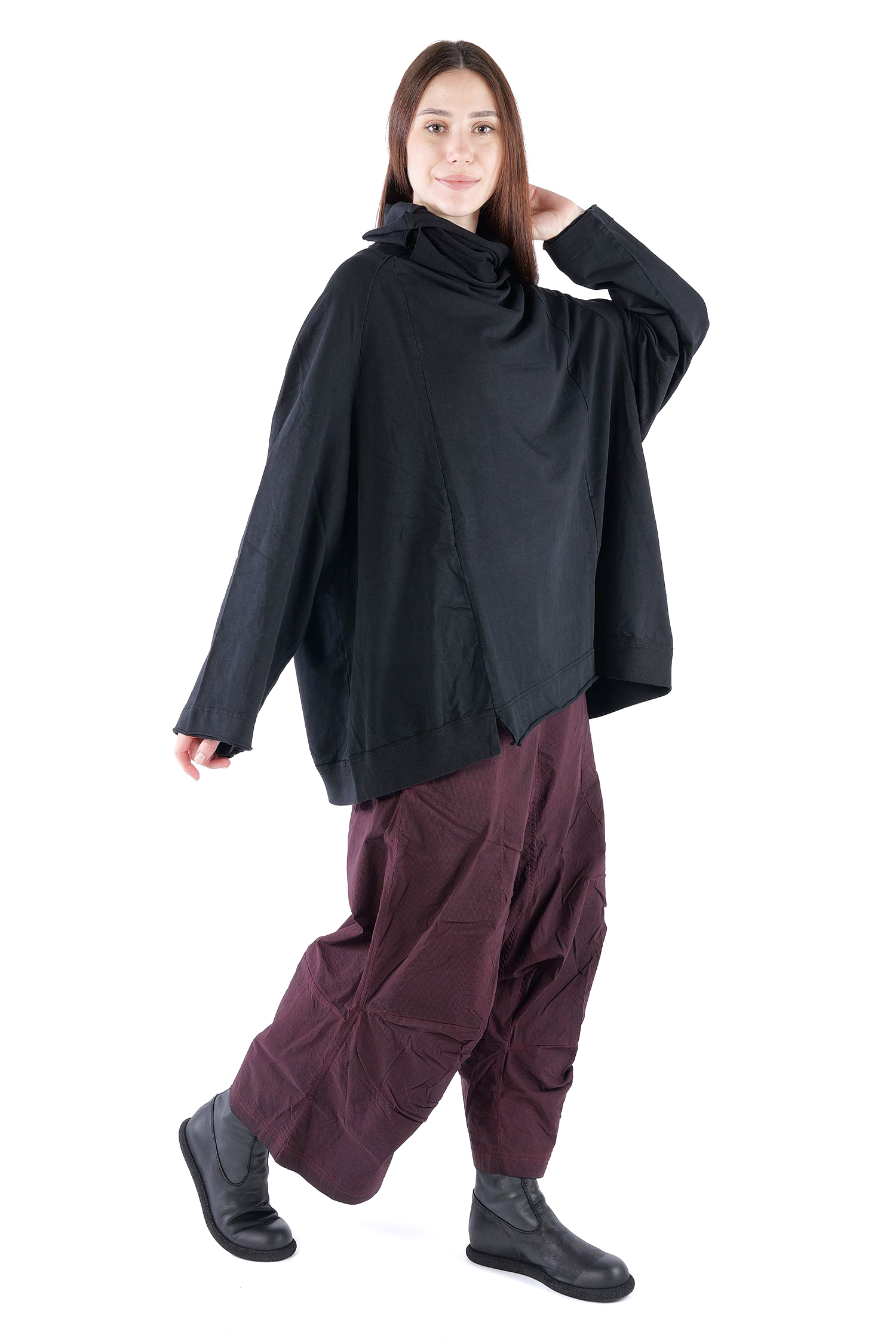 Oversized sweat pullover - Black - 2261280505