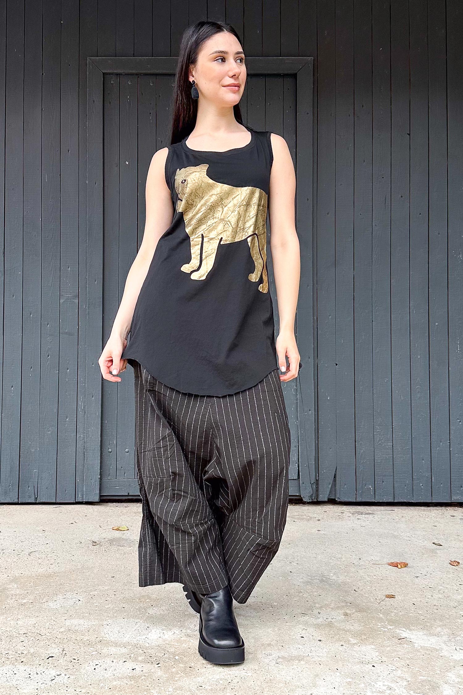 Top with print - Black print - 2261300805