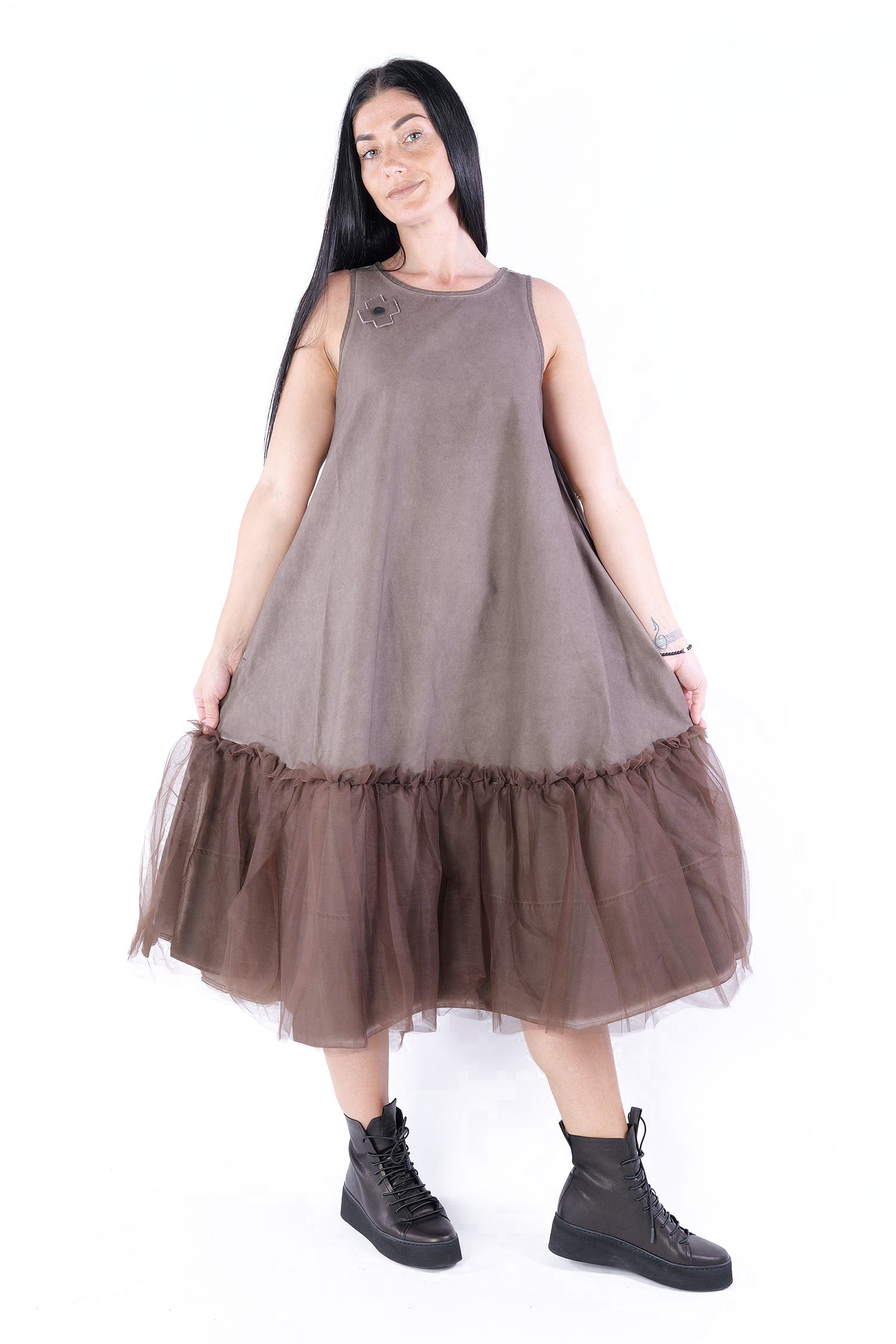 A-Linien Kleid - Chocolate - 1117