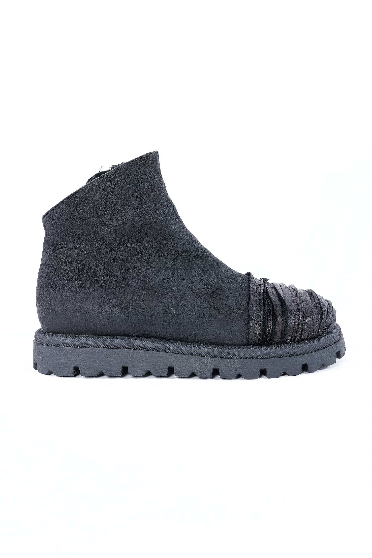 Breite Leder Boots - Schwarz - Britany