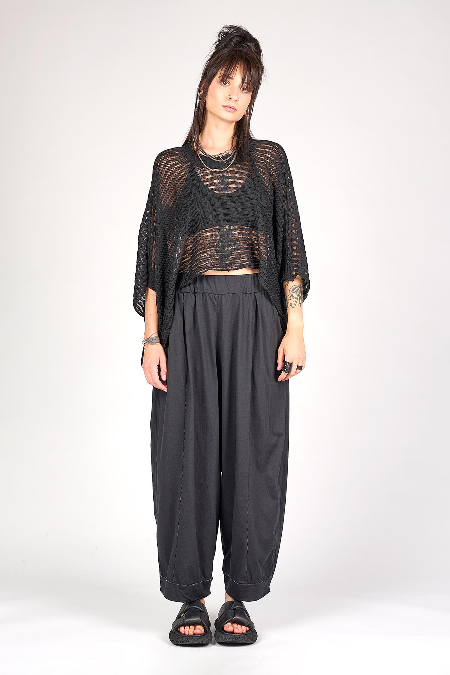 Strickshirt - Schwarz - Misso