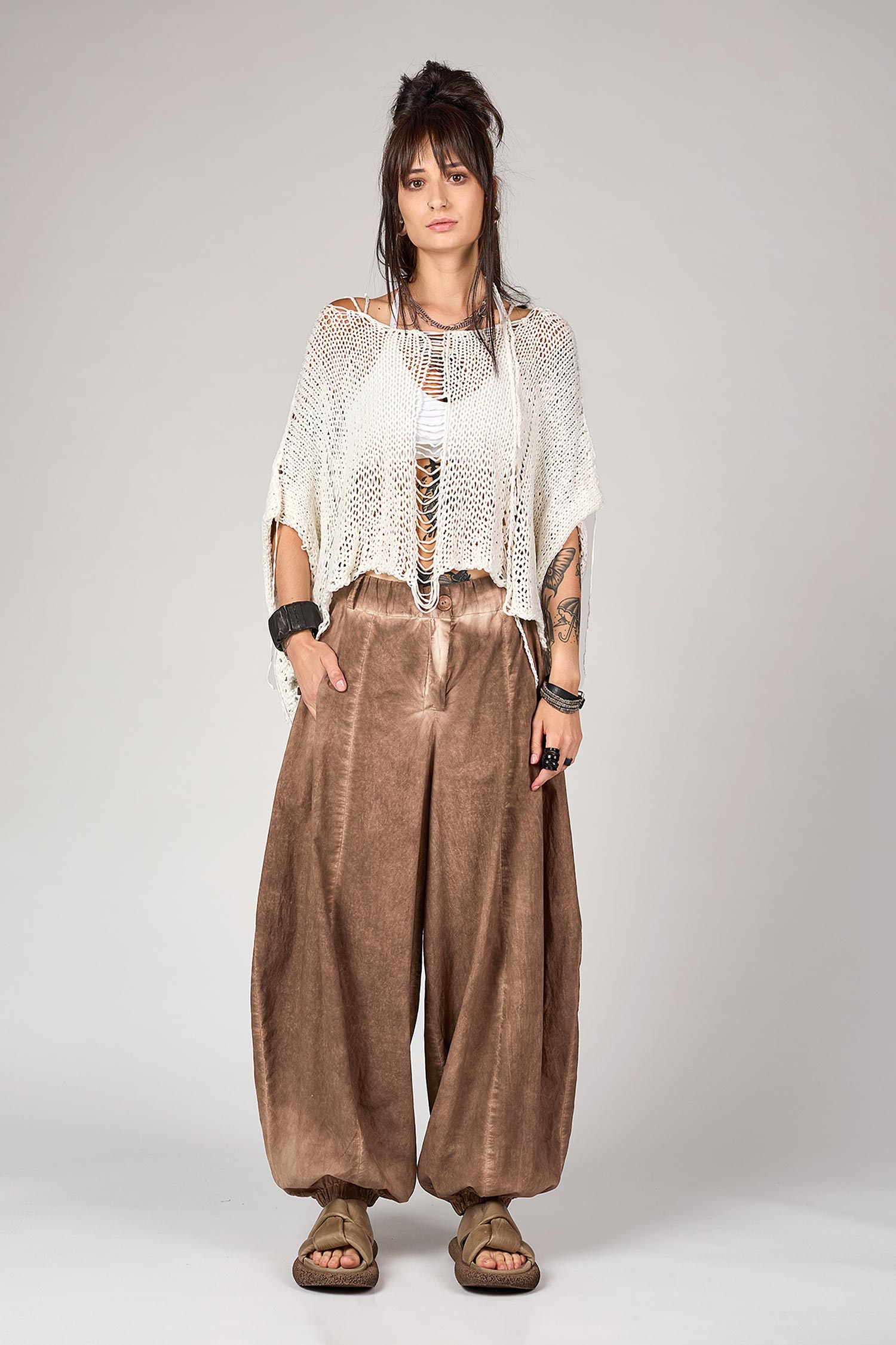 Baumwoll-Hose - Sand old dye - Pafos