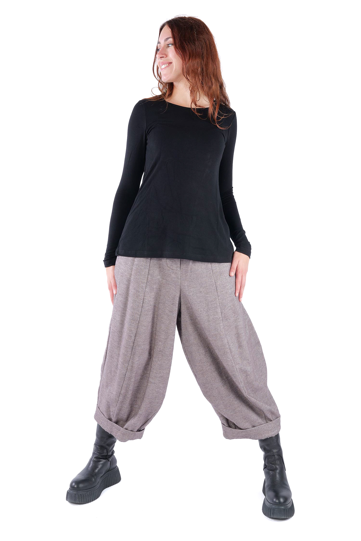 Weiches Longsleeve  - Schwarz - 4602