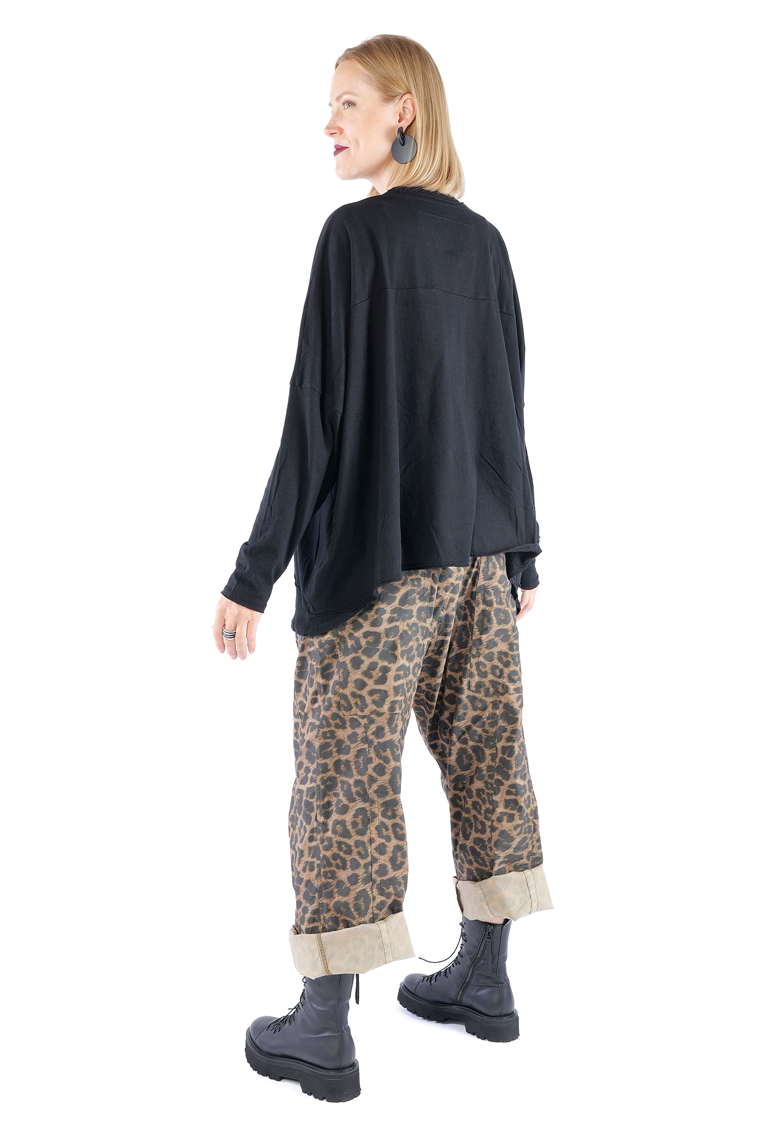 Oversize Tunika - Schwarz - 2263330503