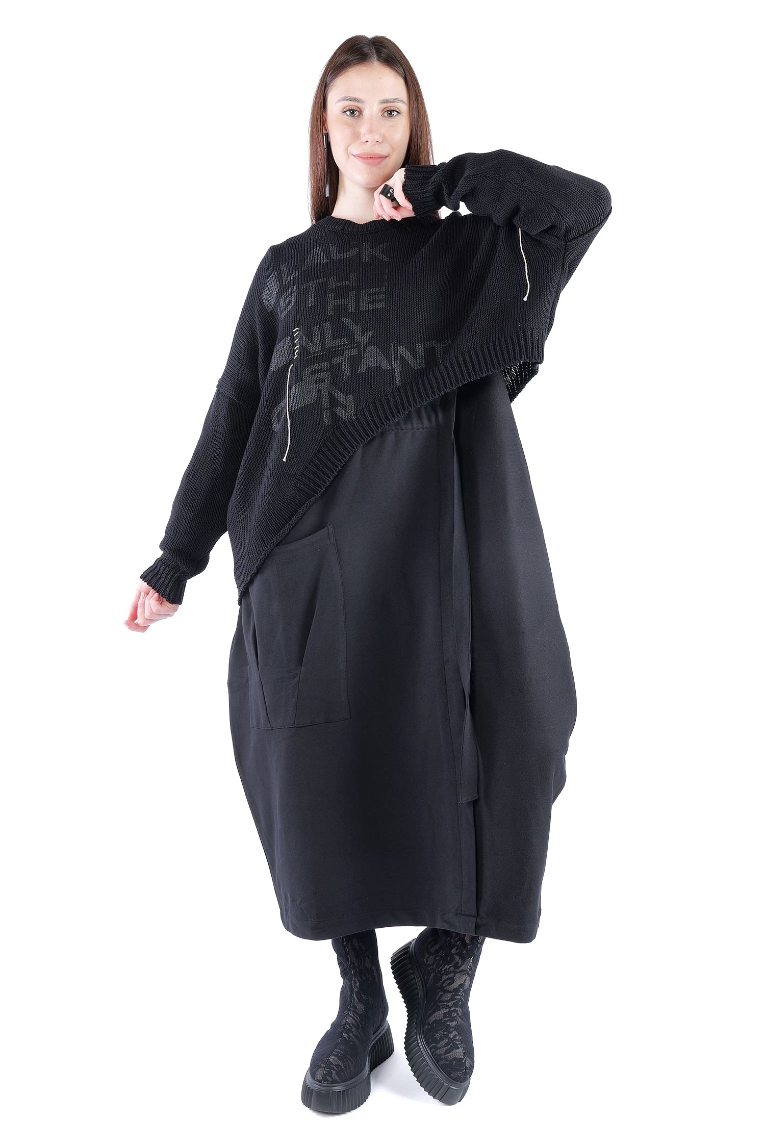 Strick Pullover - Schwarz - Elypse