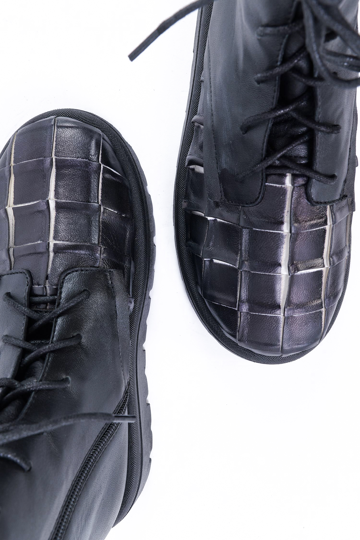 Leder Boots - Schwarz - Rue