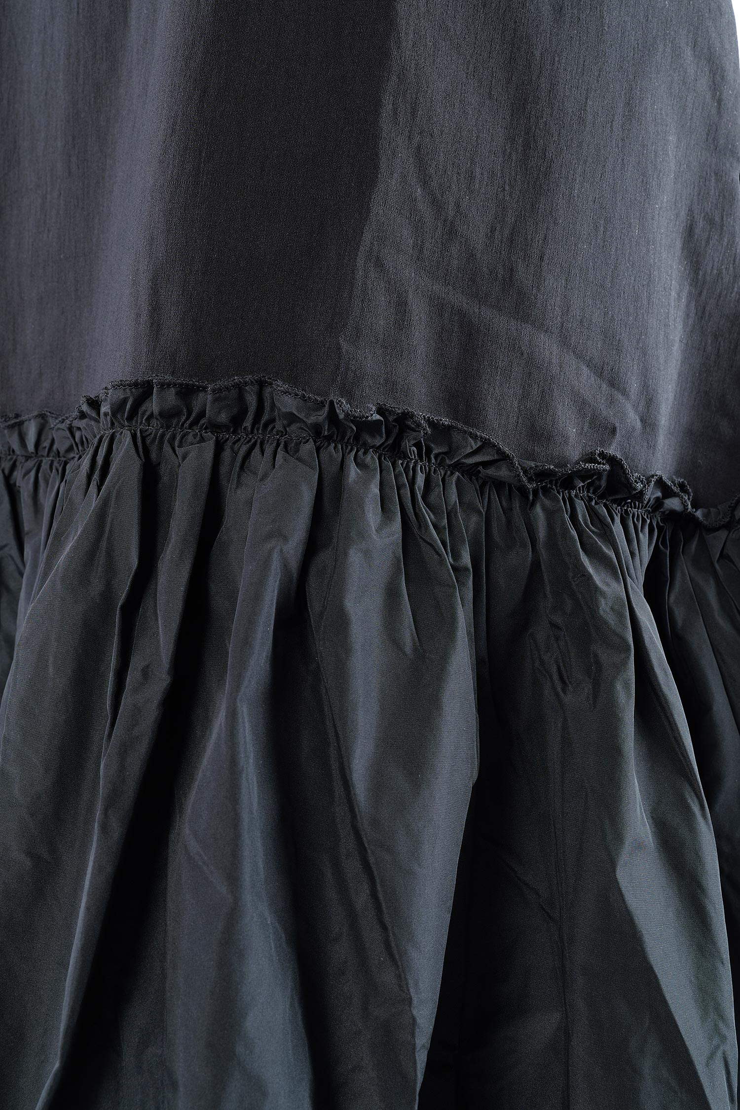 Gerüschtes Kleid - Schwarz - 1124
