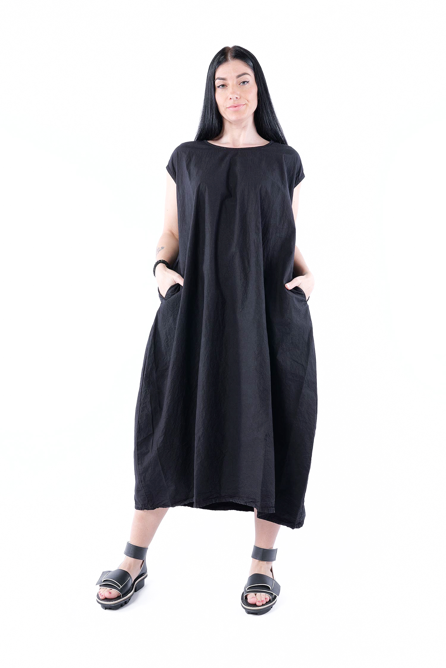 Tulpiges Kleid - Schwarz - Fitleise