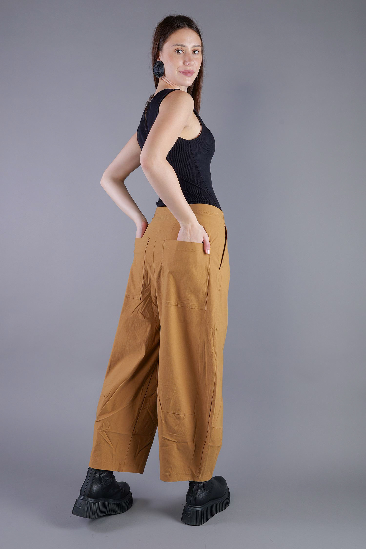 Tulpige Stretchhose - Bronze - 2263220124