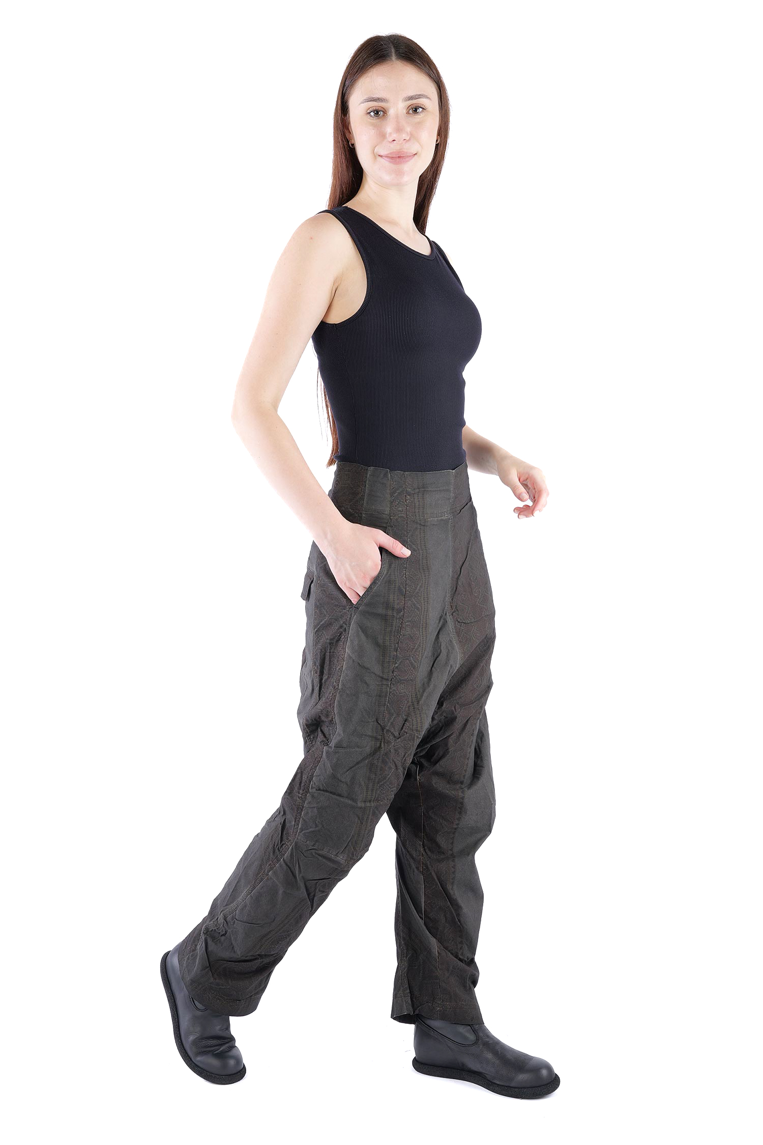 Stretchhose - Black cloud stripe - 2262390103