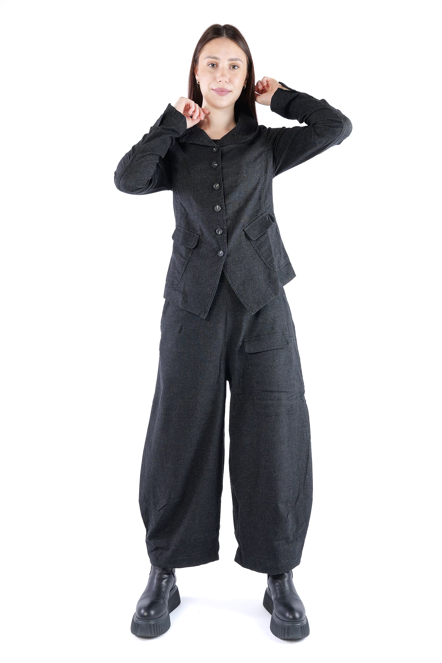 Nadelstreifen Jacke - Black stripe - 2263411101