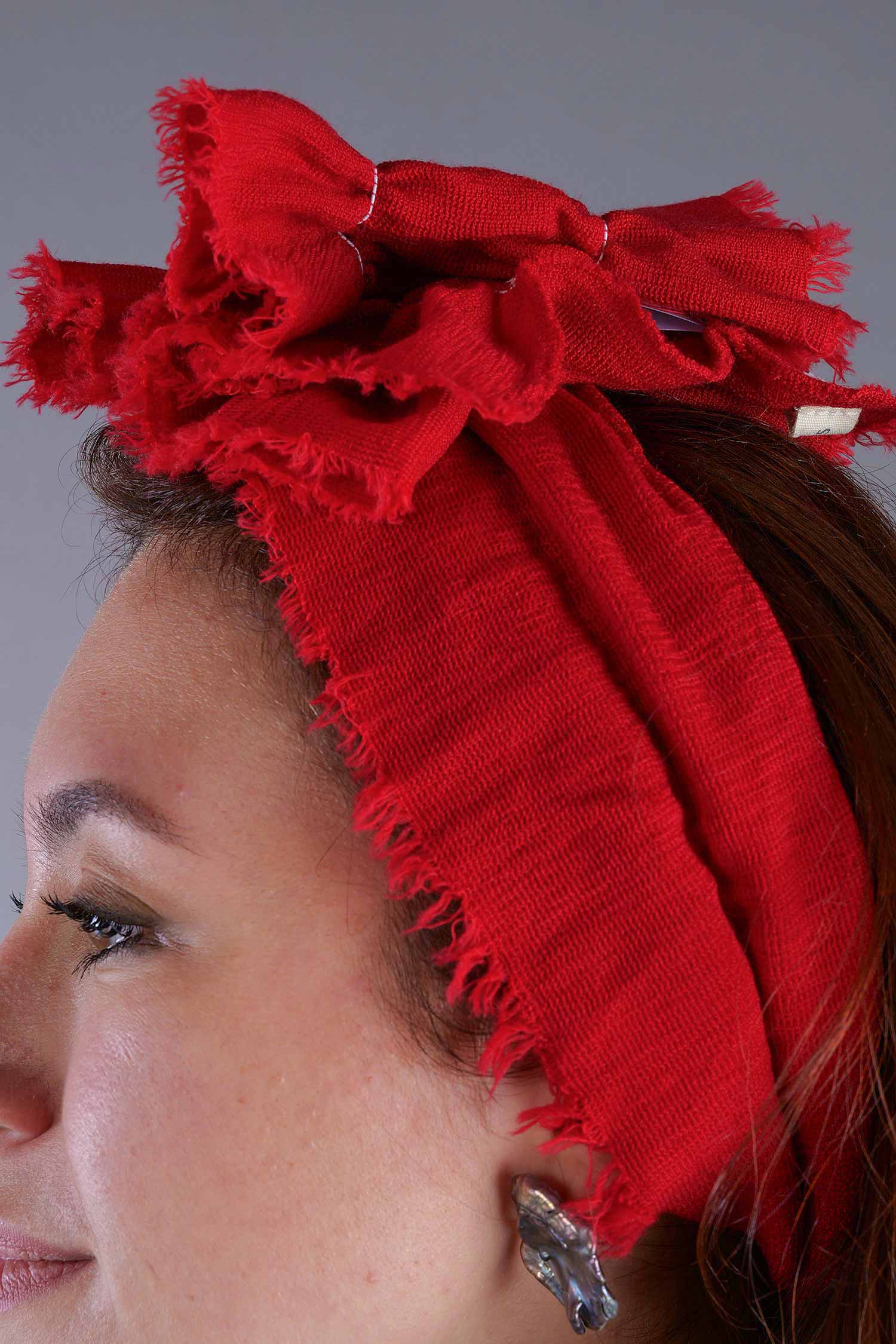 Kragen / Stirnband - chili red - 1051