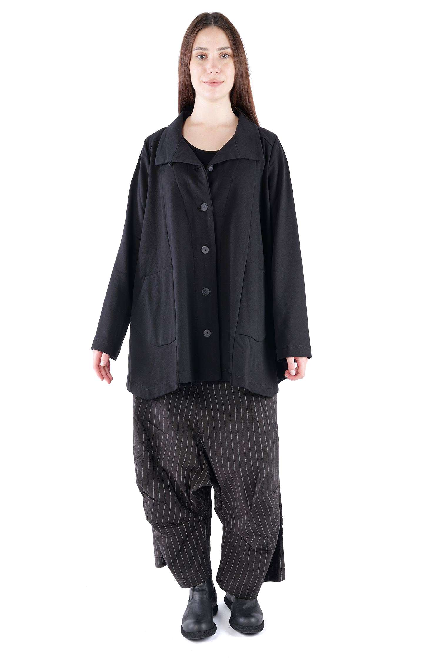 Blazerjacke - Schwarz - U6667-U