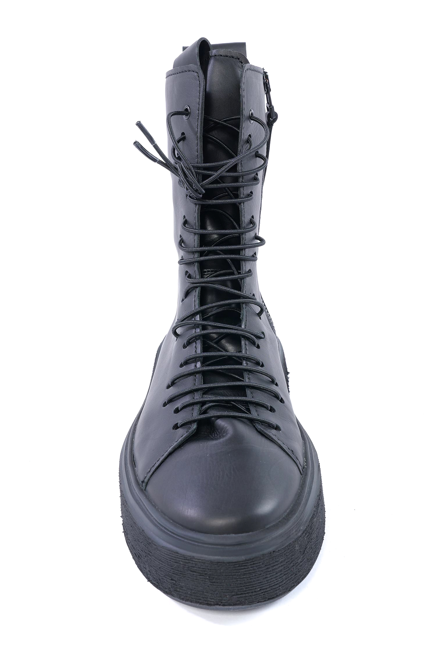 Hohe Ledersneaker - Schwarz - 907108