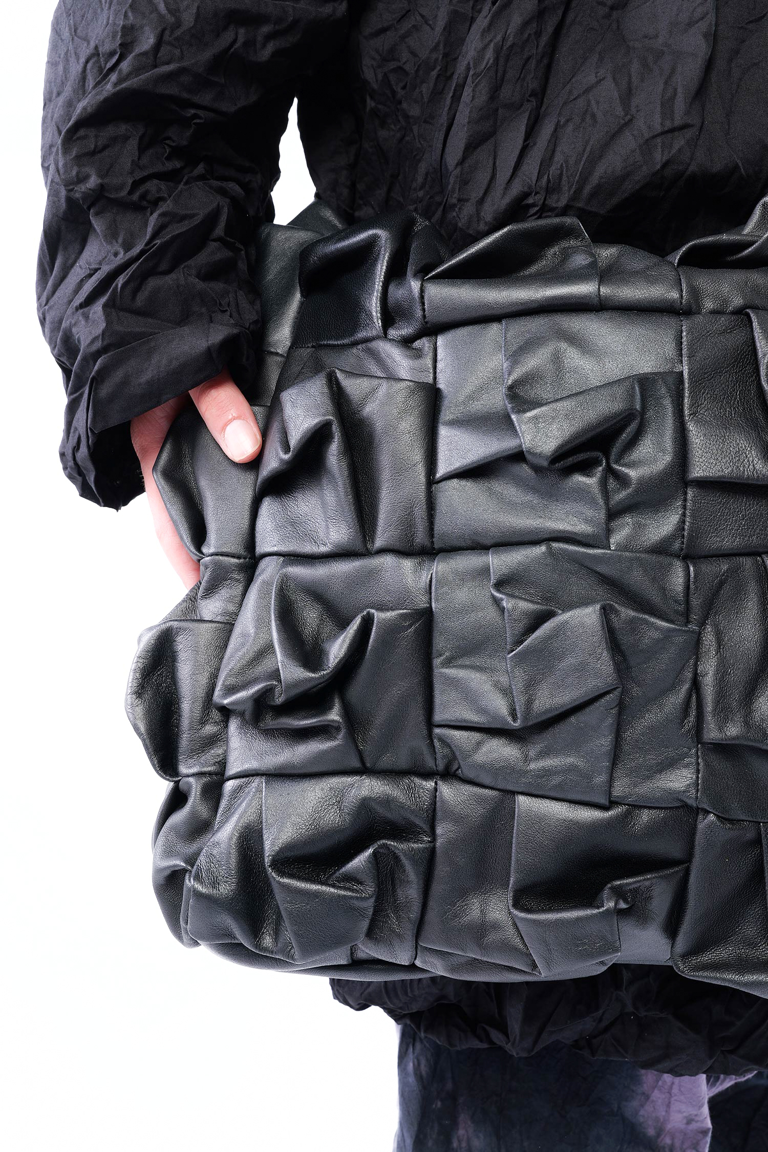 3D Optik Ledertasche - Schwarz - M.Alam