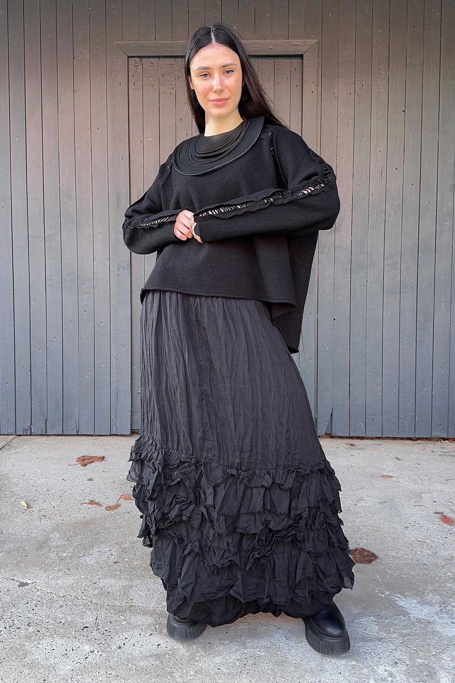 Knitted pullover - Black - 2263240702