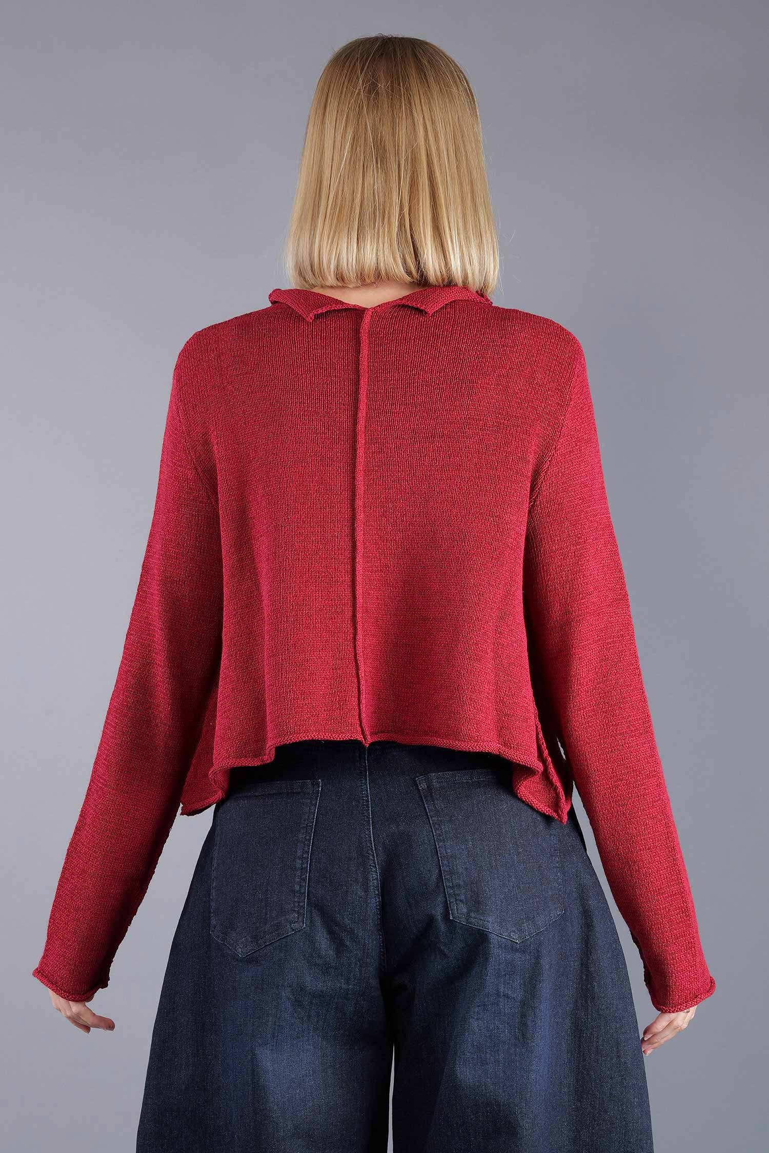 Short knitted jacket - Lava - 2263727111