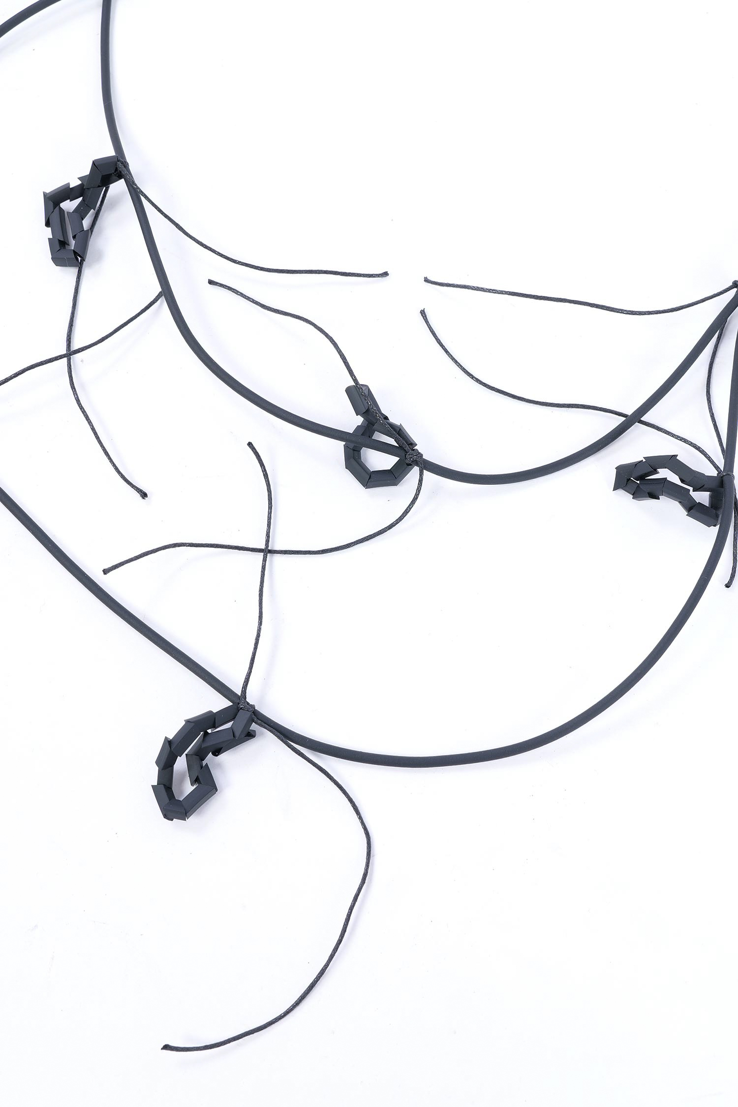 Decorative necklace - black - A.Lia