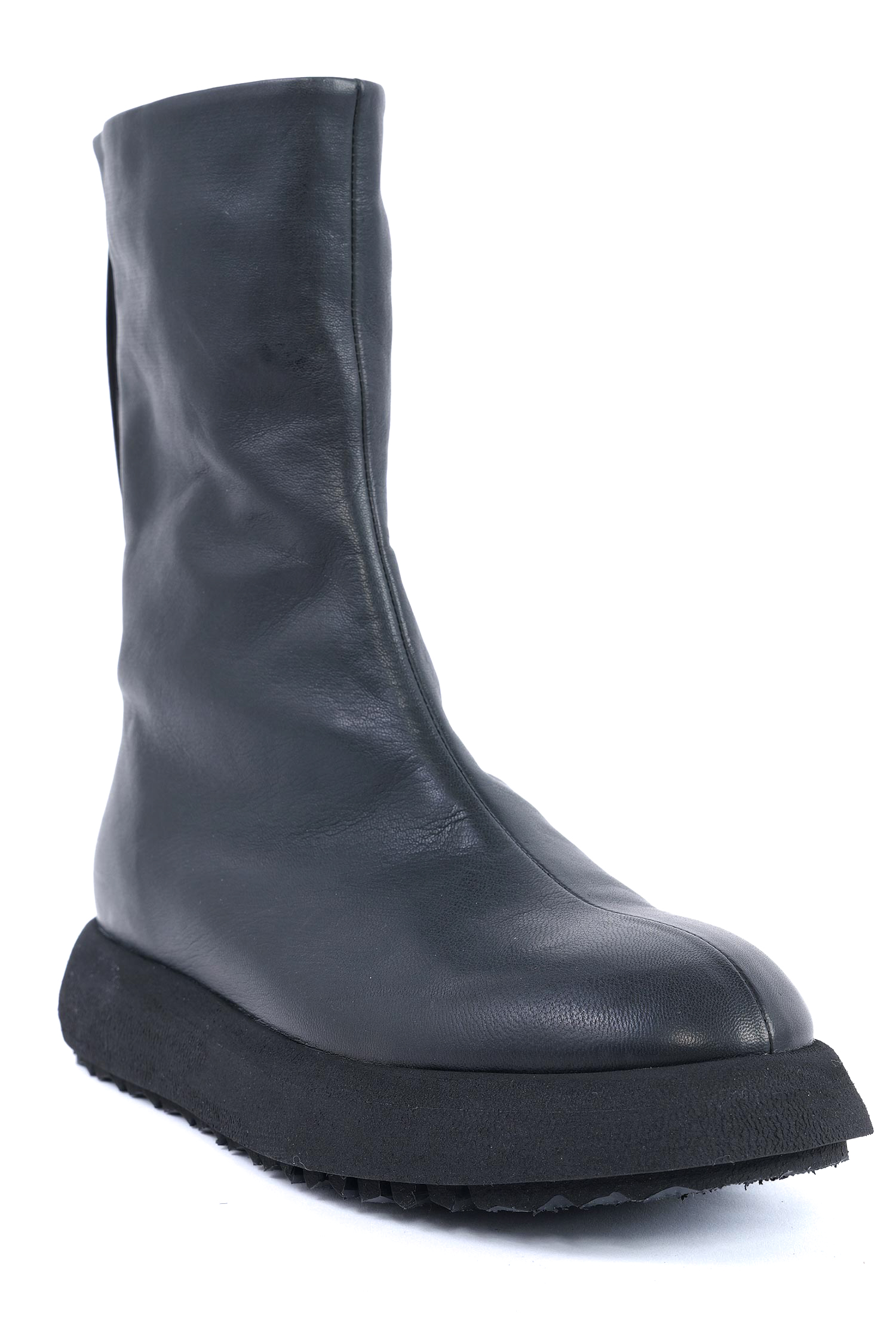 Plateau Lederstiefel - Schwarz - Milestone