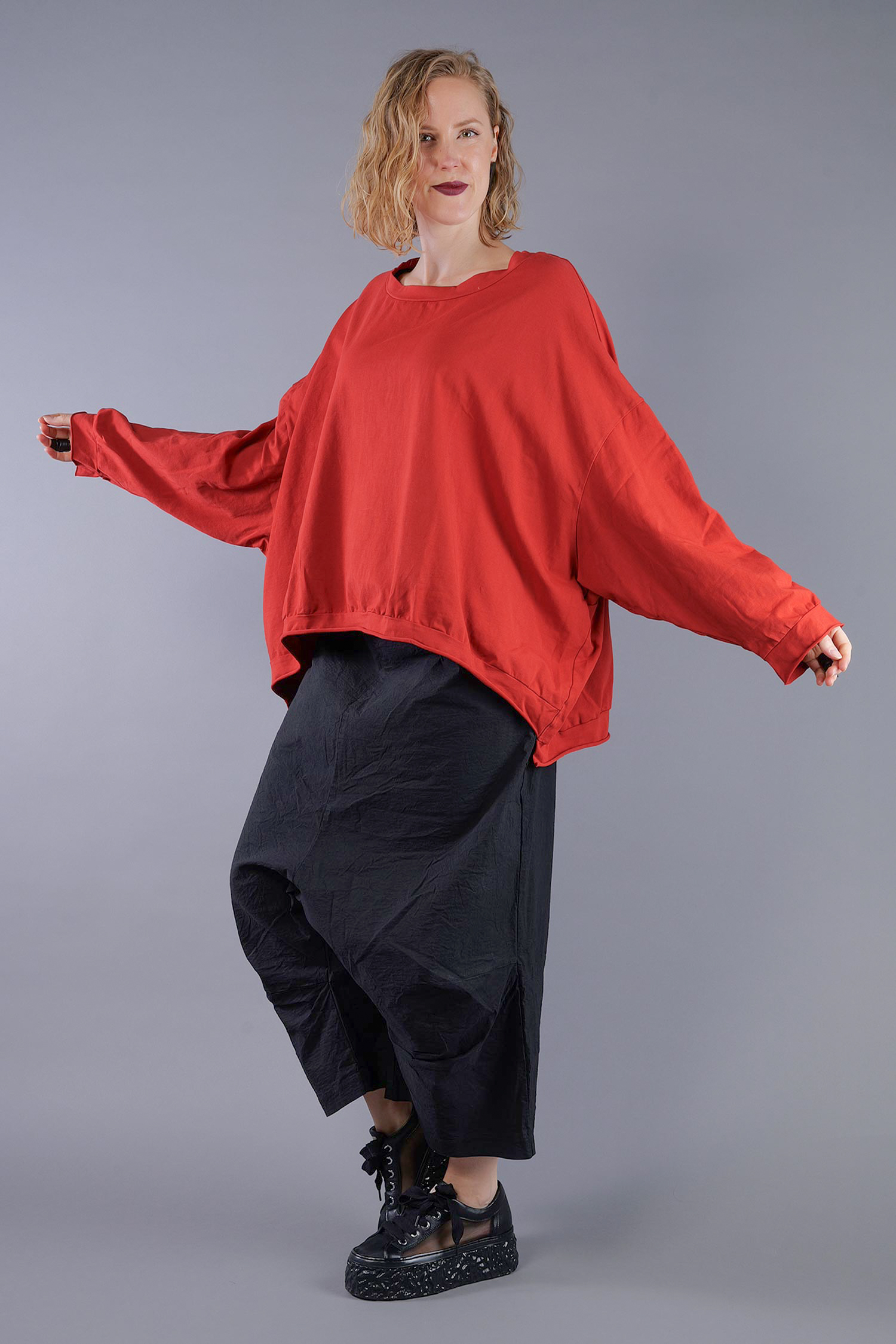 Oversize Jerseypullover - Kichern - Handcare