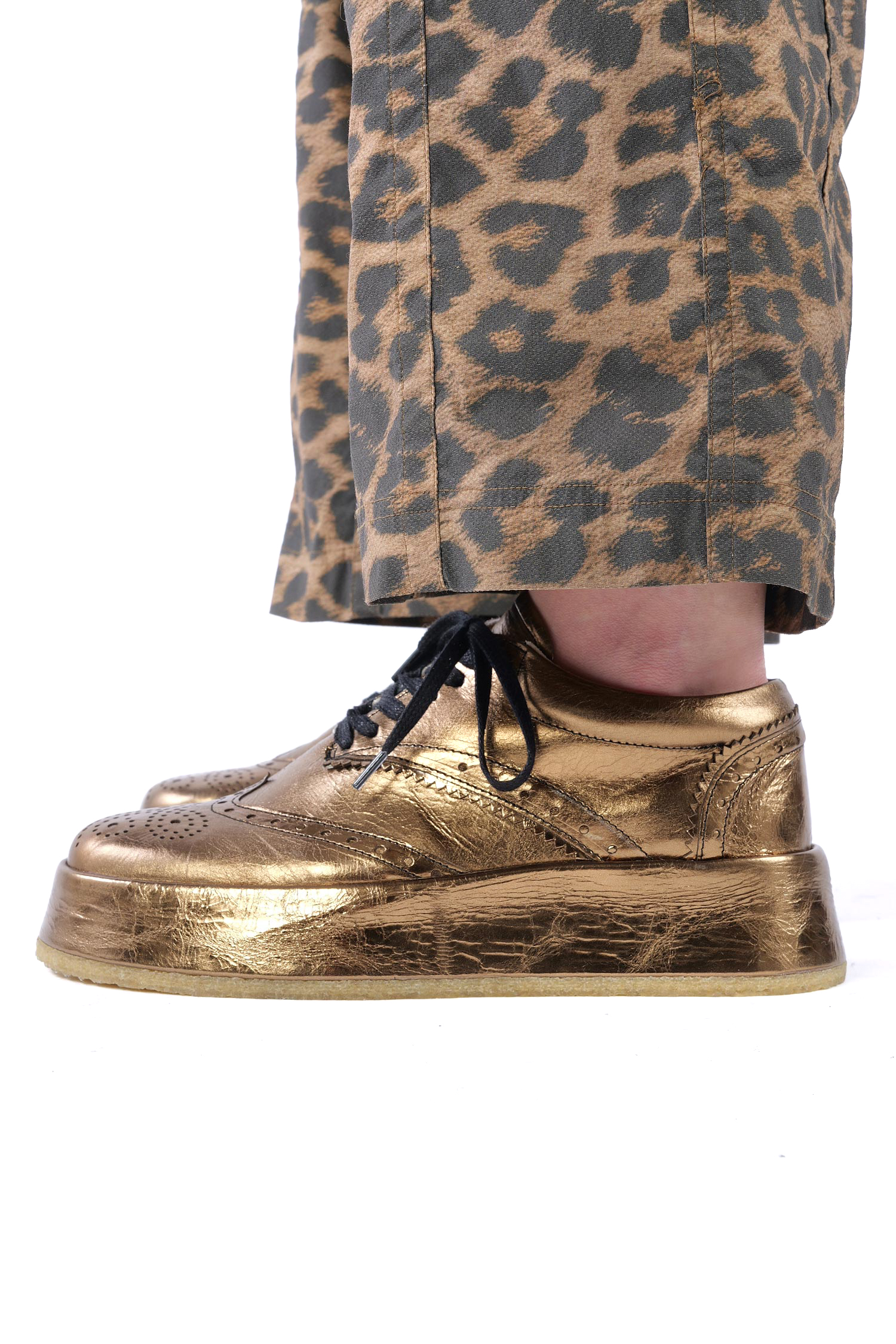 Golden platform sneakers - Gold - 2261985216
