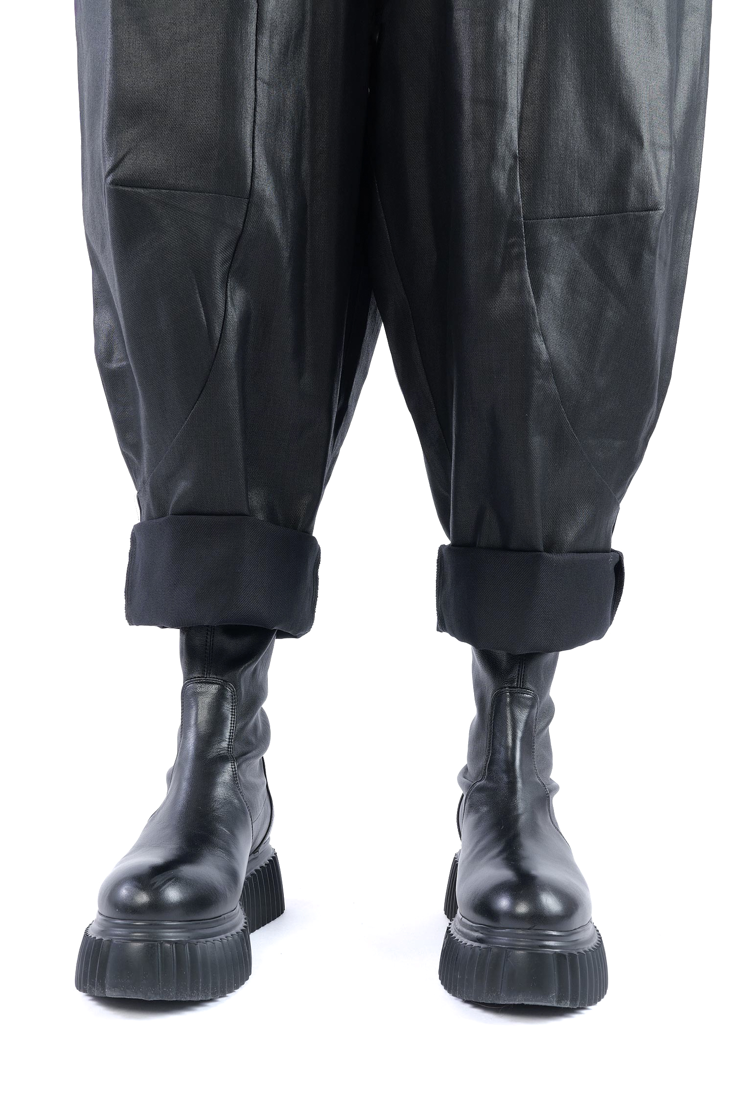 Coated pants - Black coated - Rundo