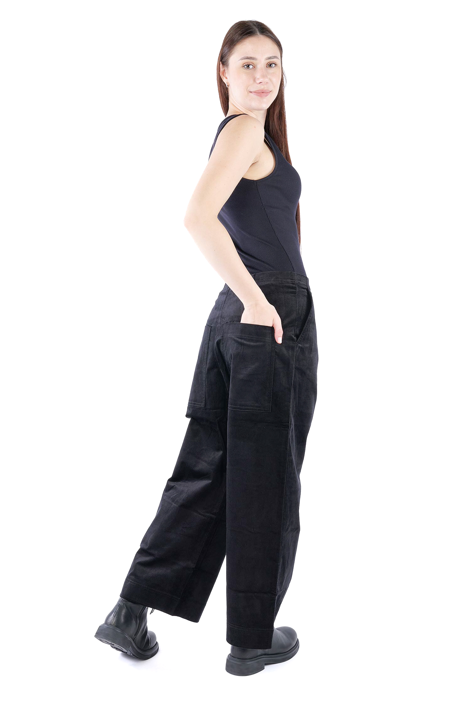 Feincord Culottes - Schwarz - 2263230113