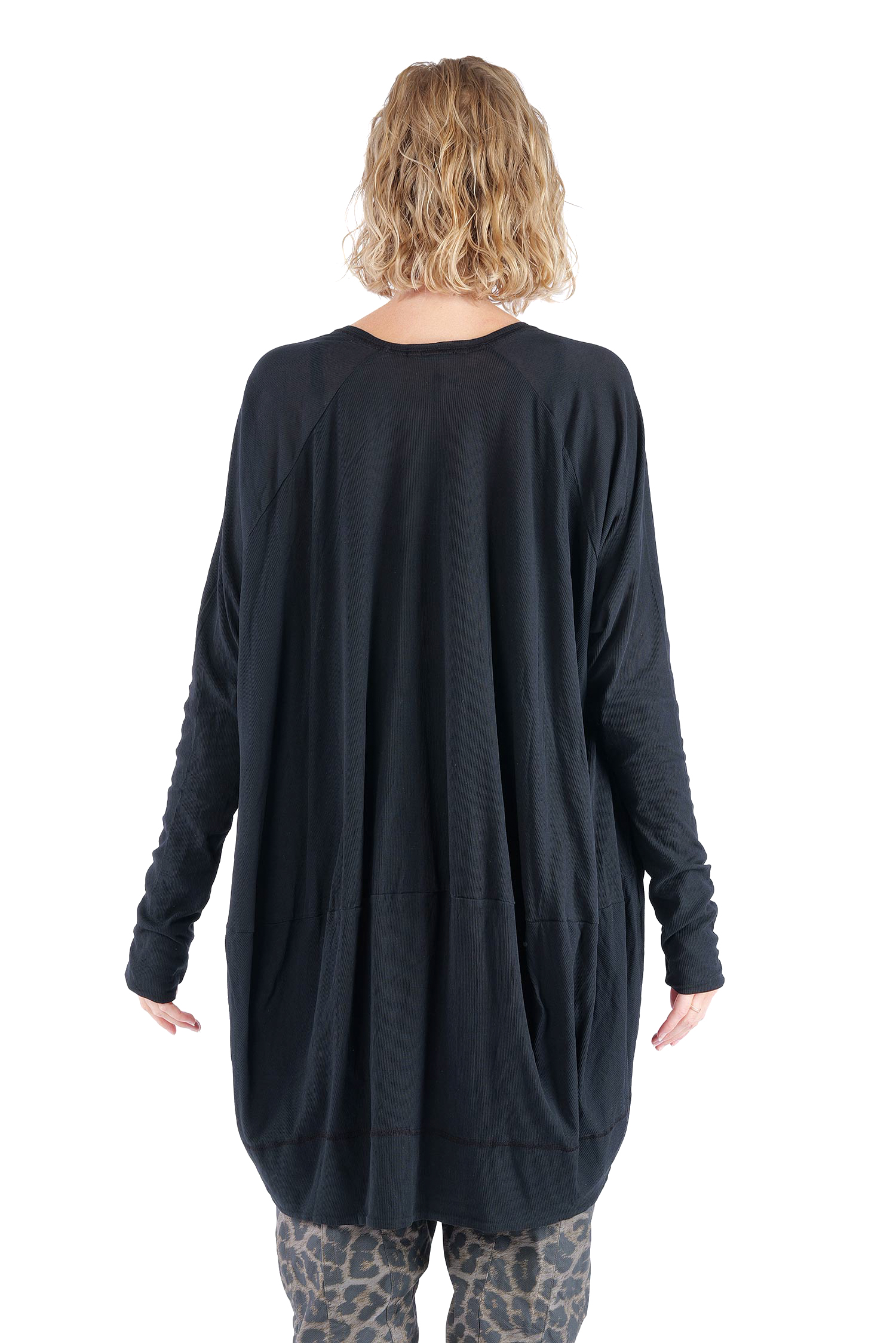 Oversize Tunika - Schwarz - 2261140515