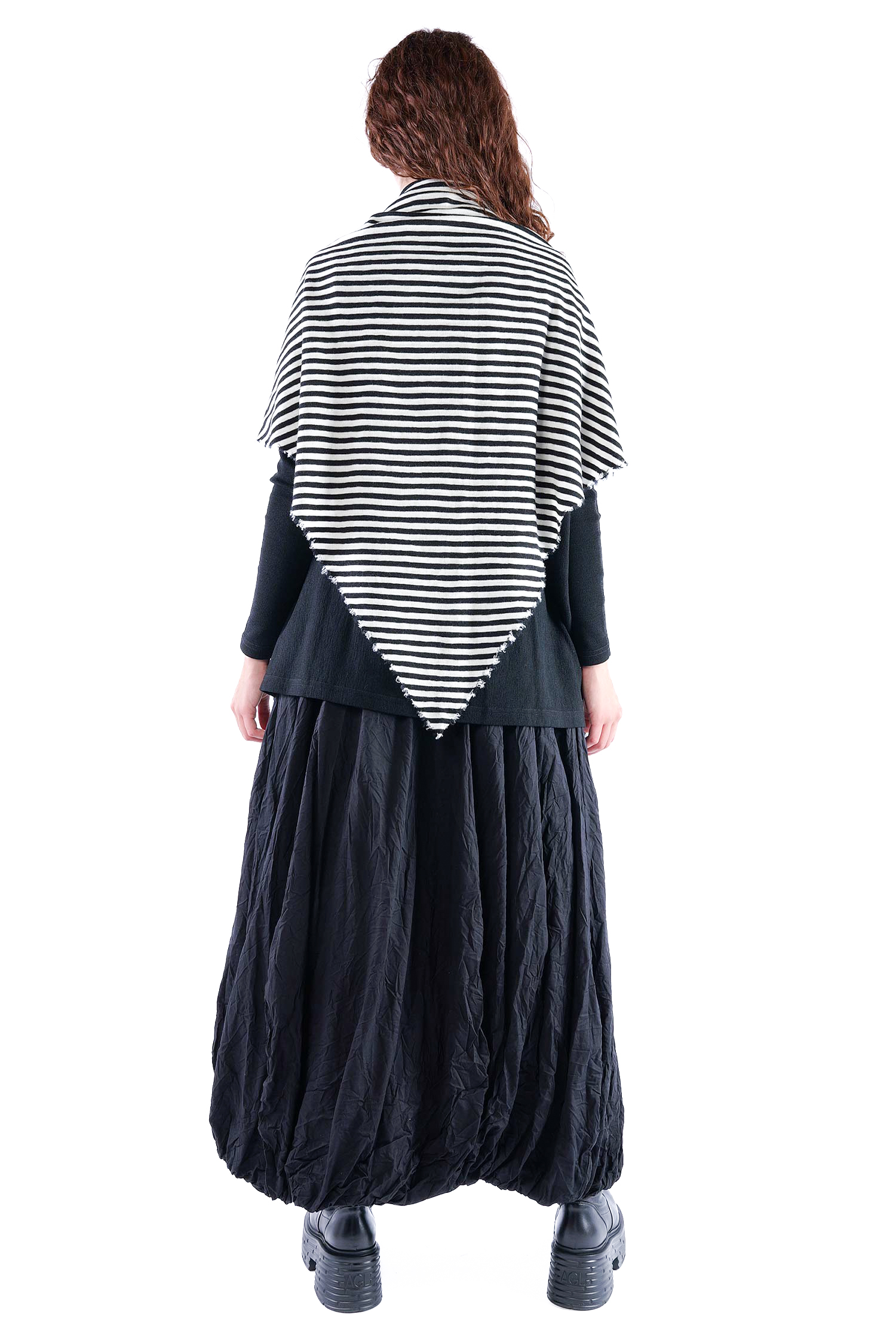Dreieckstuch - white/black-schmal - 1063