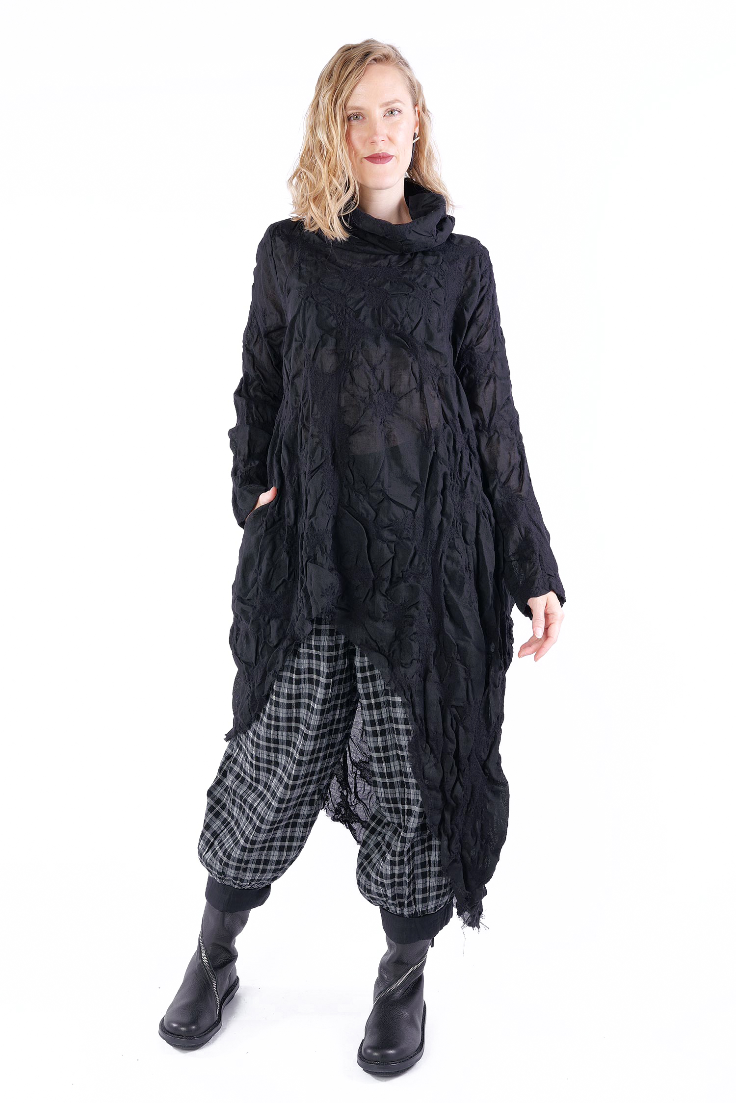 Oversize Tunika - Schwarz - Smirra