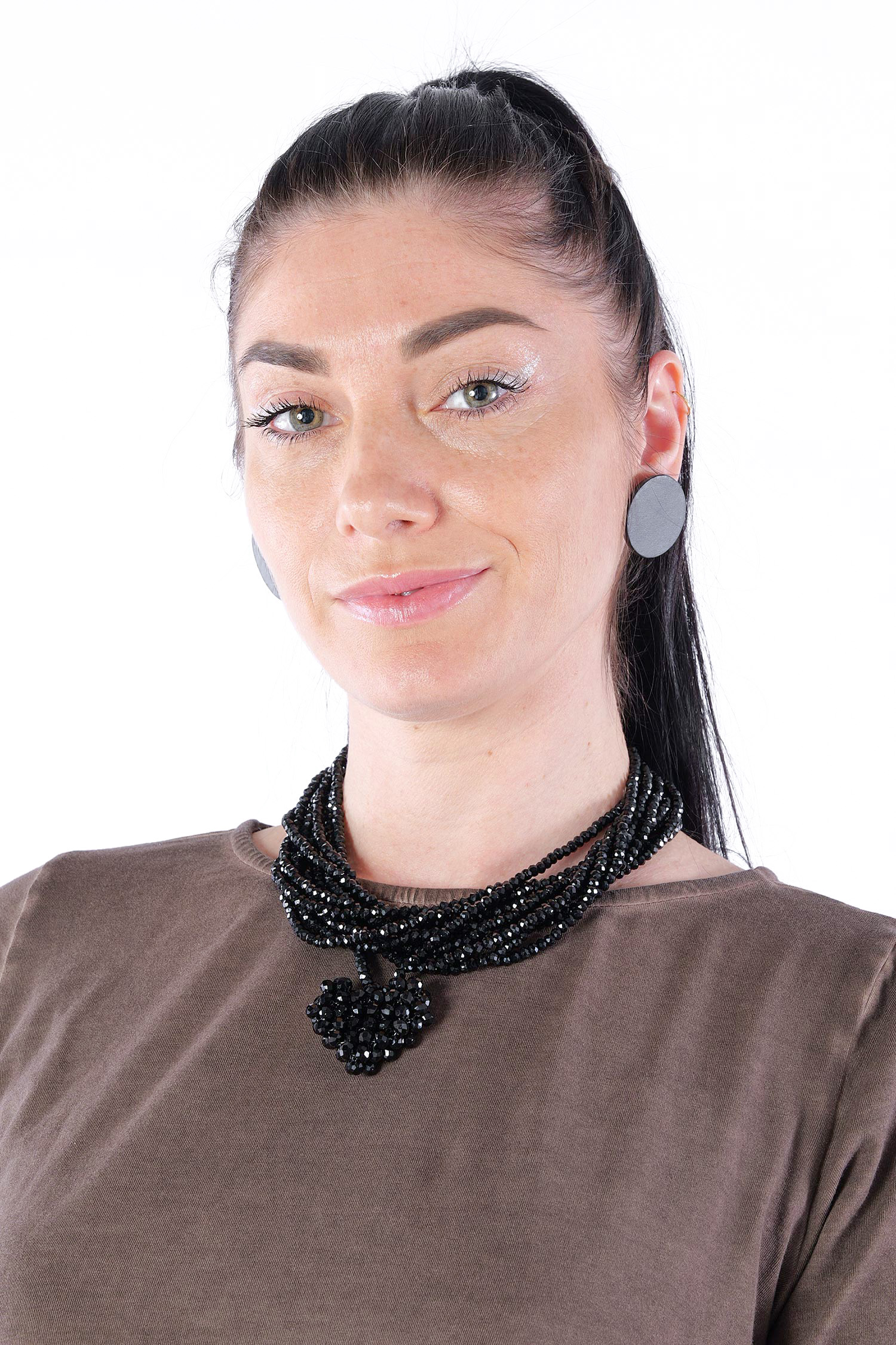 Herz-Kette - Schwarz - 1571