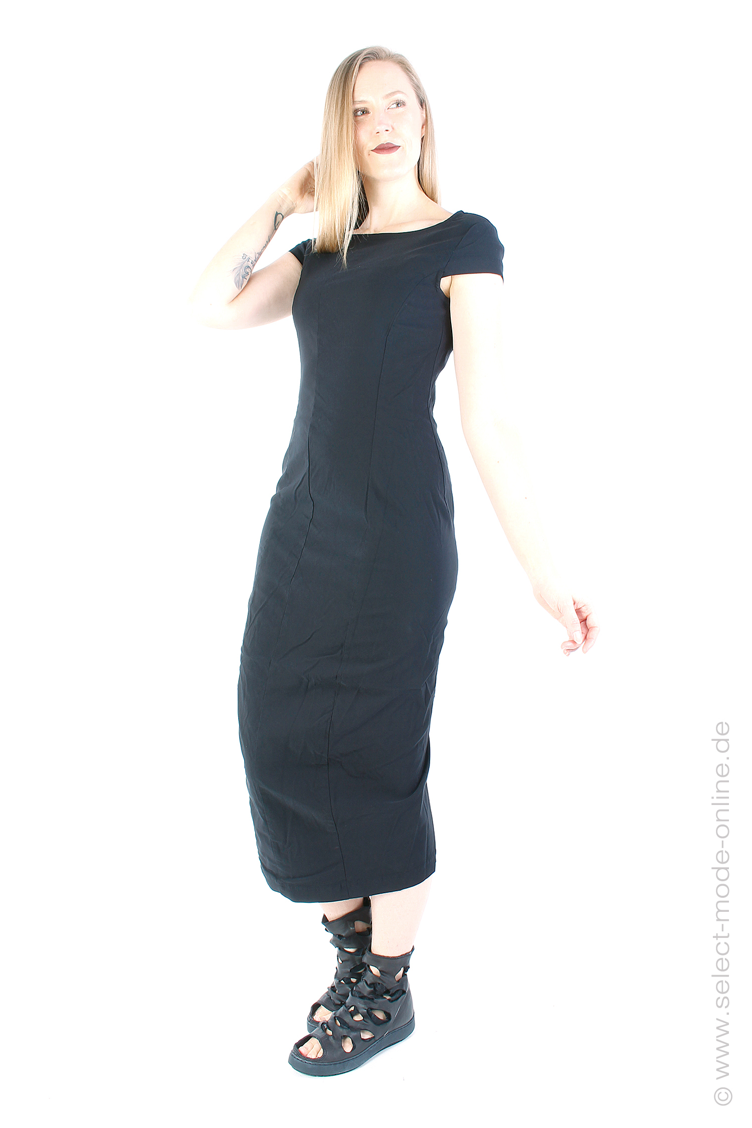 Narrow stretch dress - Black - 1243440924