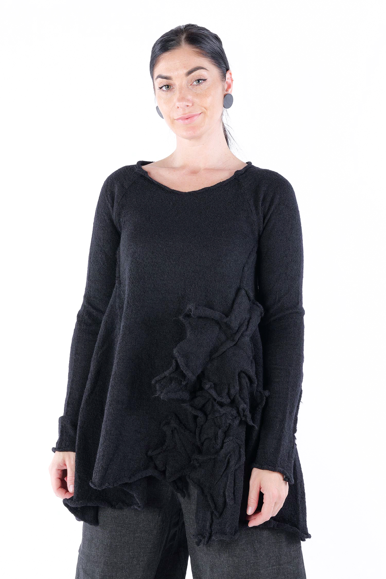 Schurwollepullover - Schwarz - 2253890705