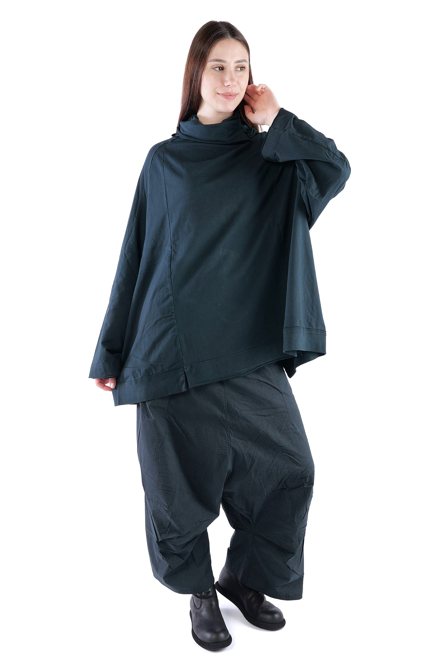 Oversize Sweatpullover - Petrol cloud - 2261280505
