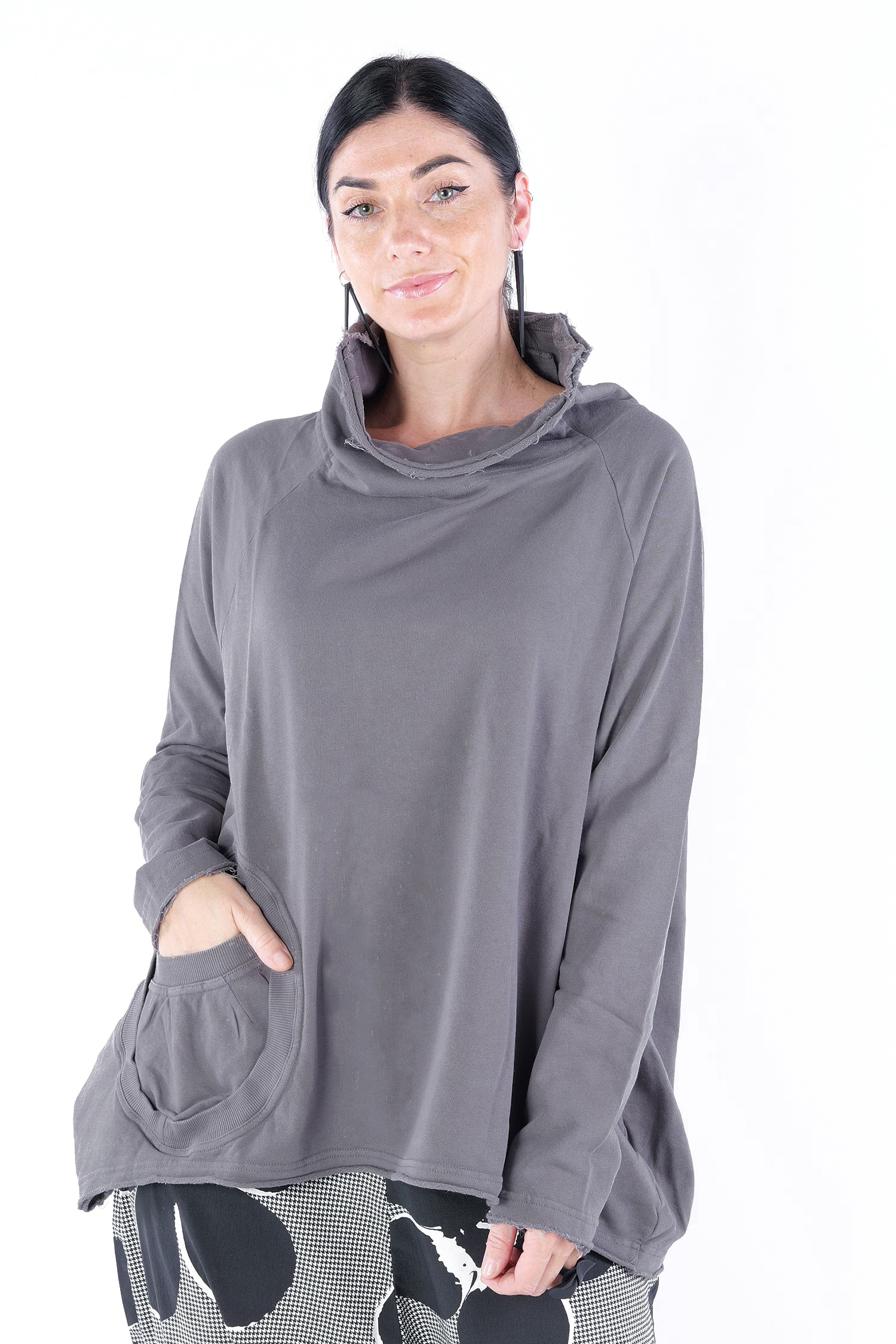 Oversize Sweatpullover - Dark grey - 2253250505
