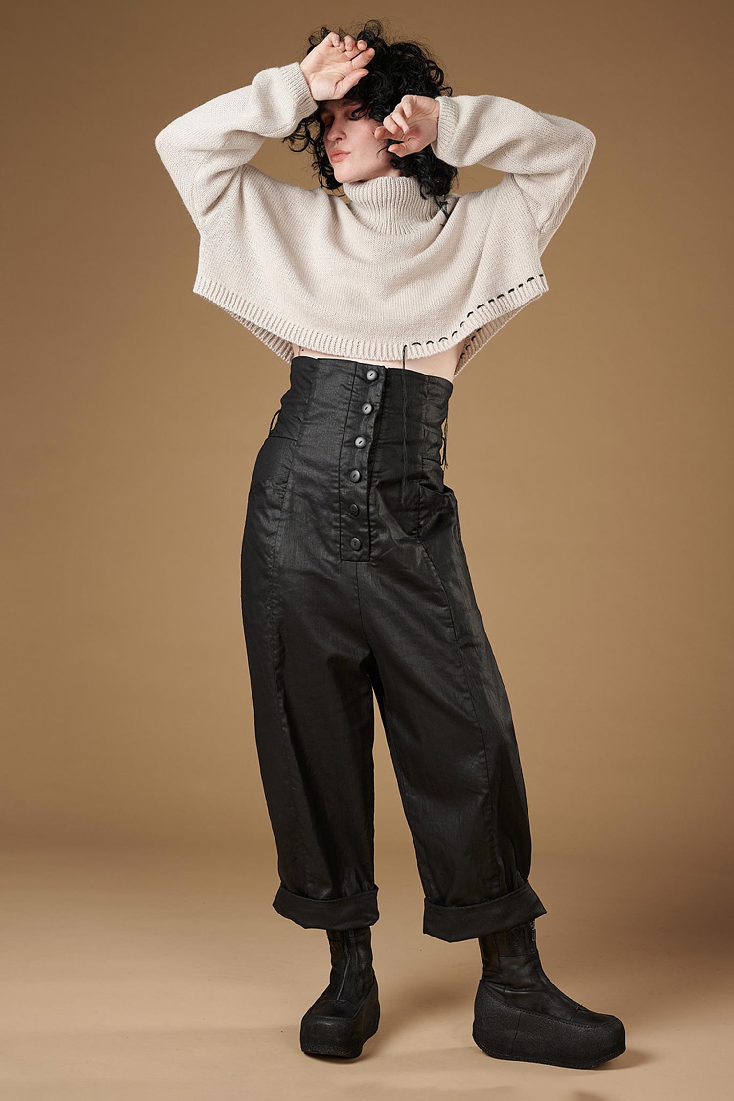 Beschichtete Hose - Black coated - Hedge