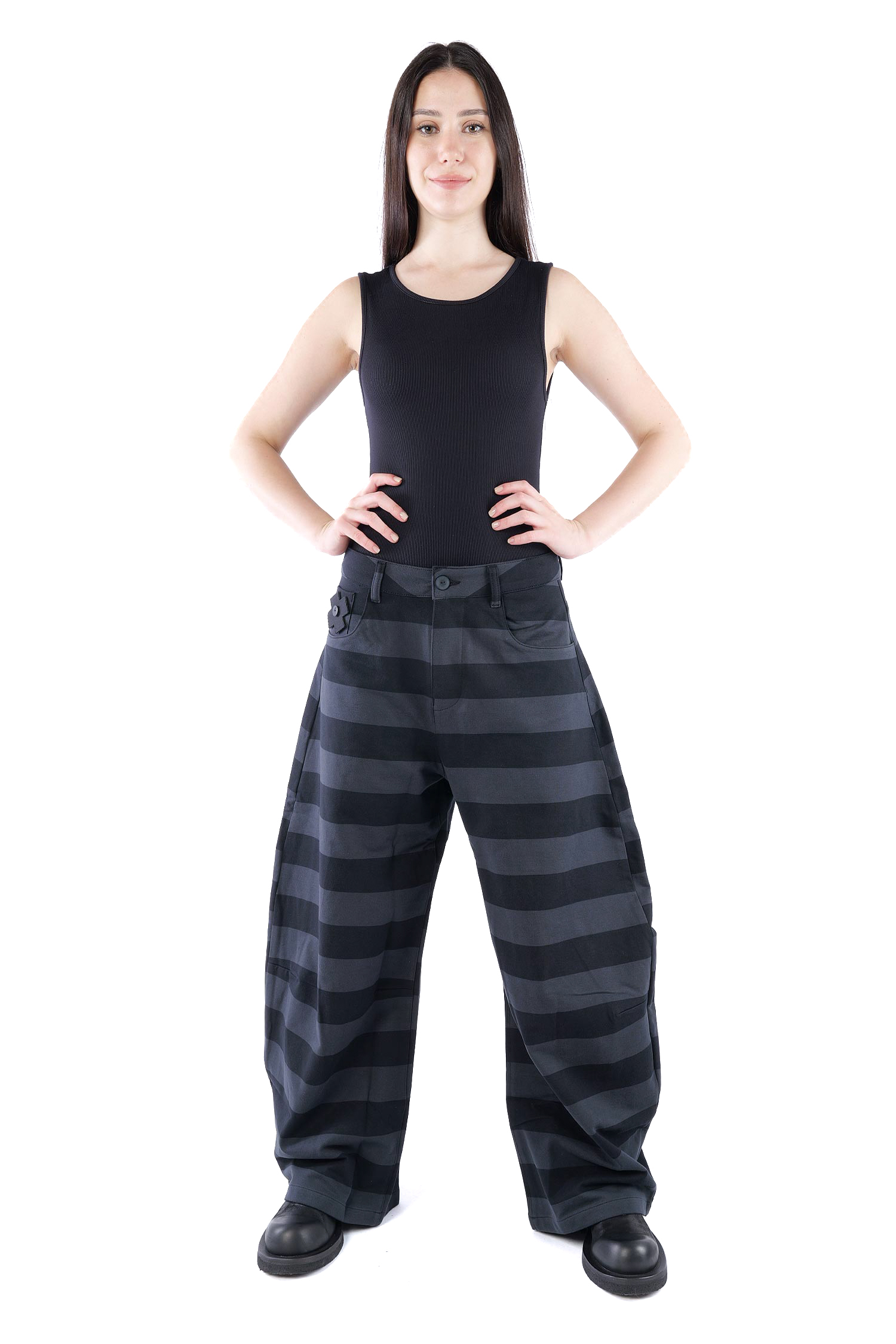 Wide stretch pants - Widestripe - 10024