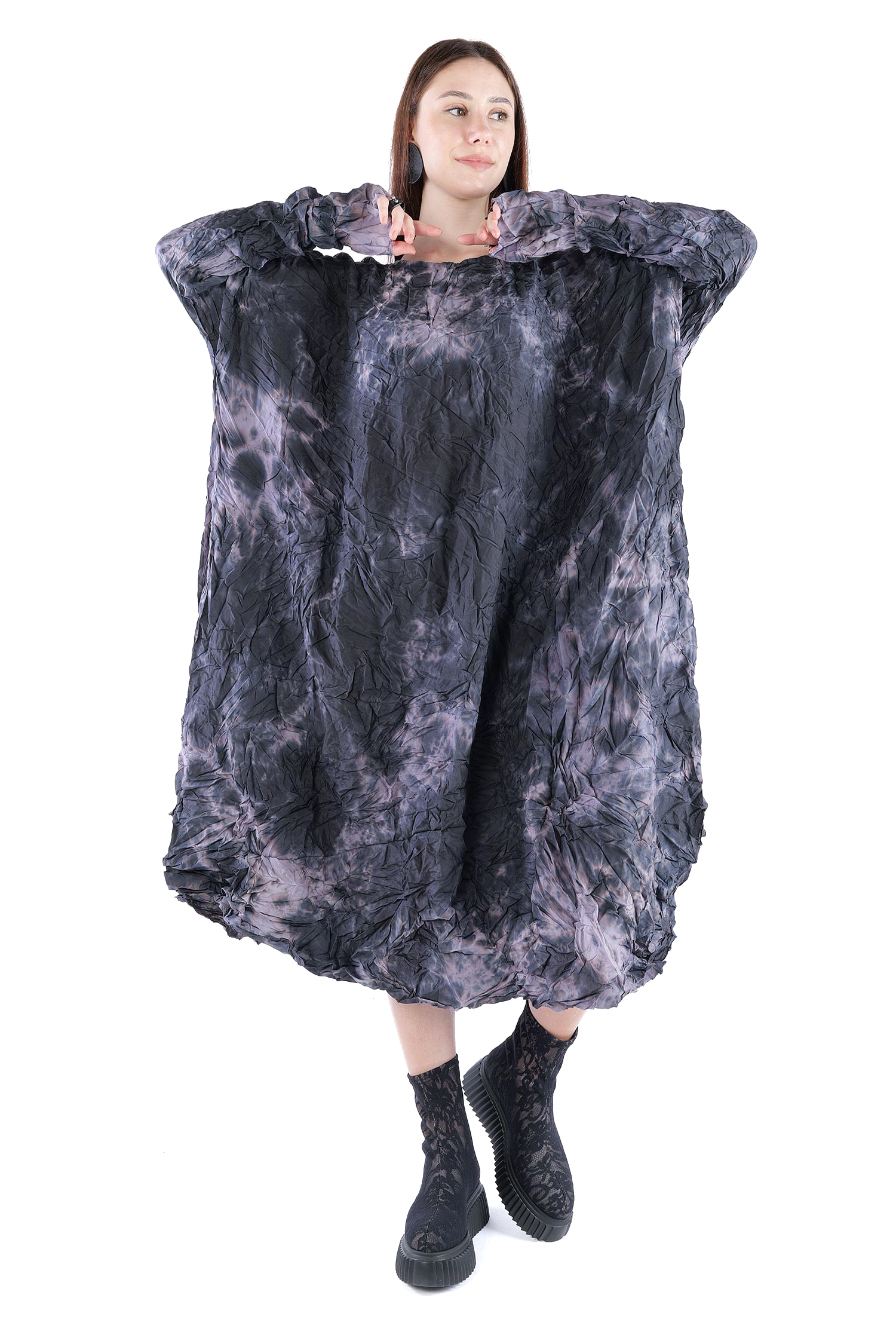 Oversize Seidenkleid - Ritter - Dearflaw
