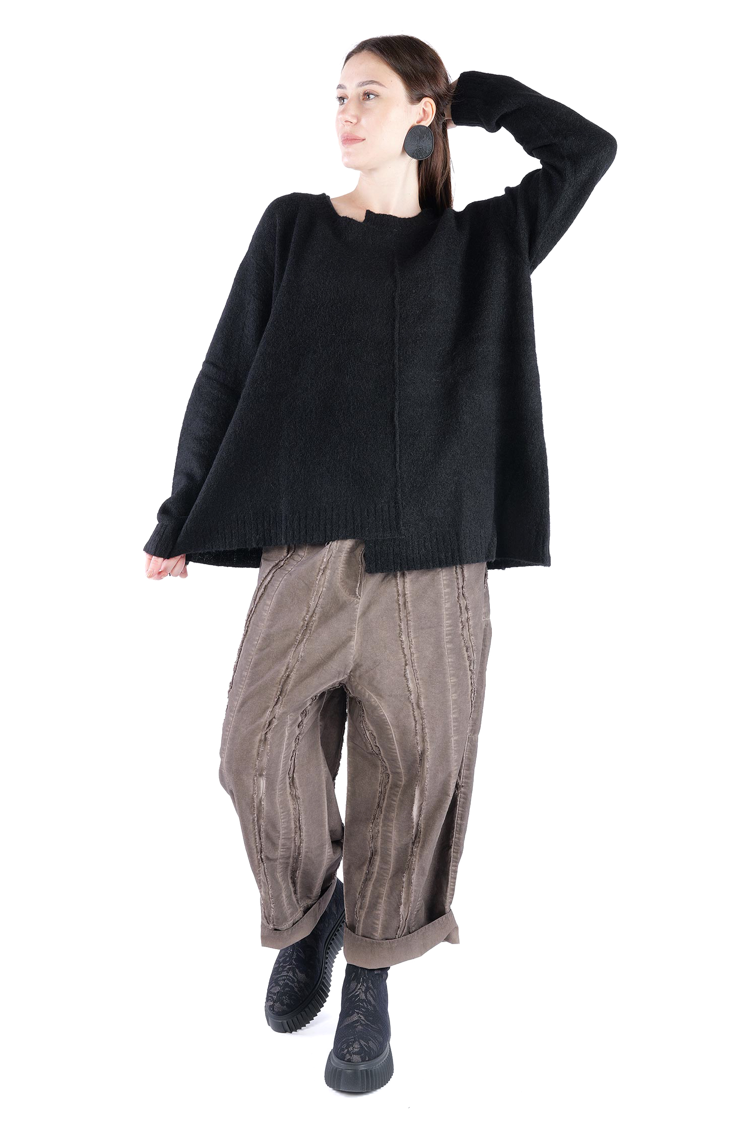 Strickpullover - Schwarz - 2263310701
