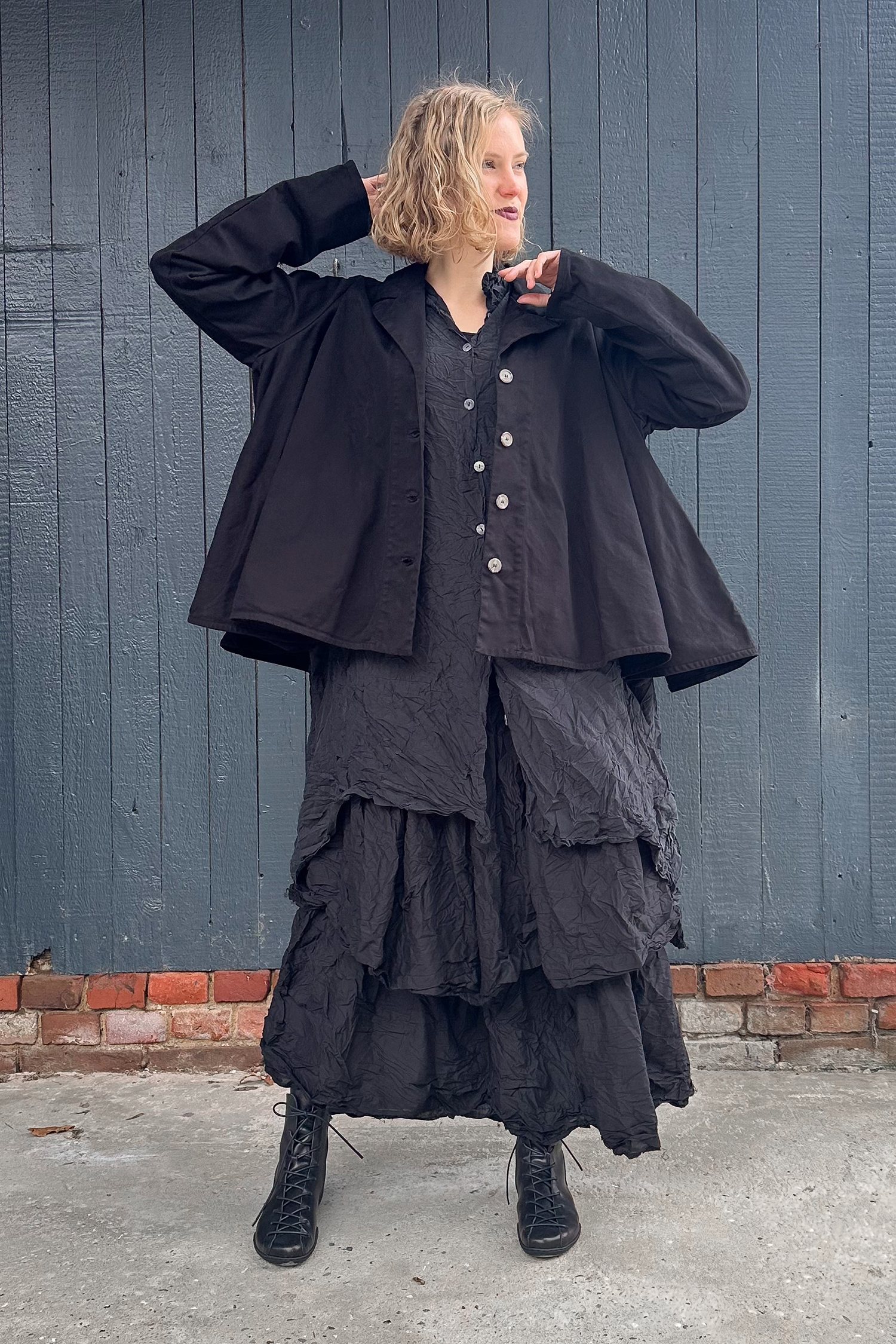 Stretchjacke - Schwarz - Fastern