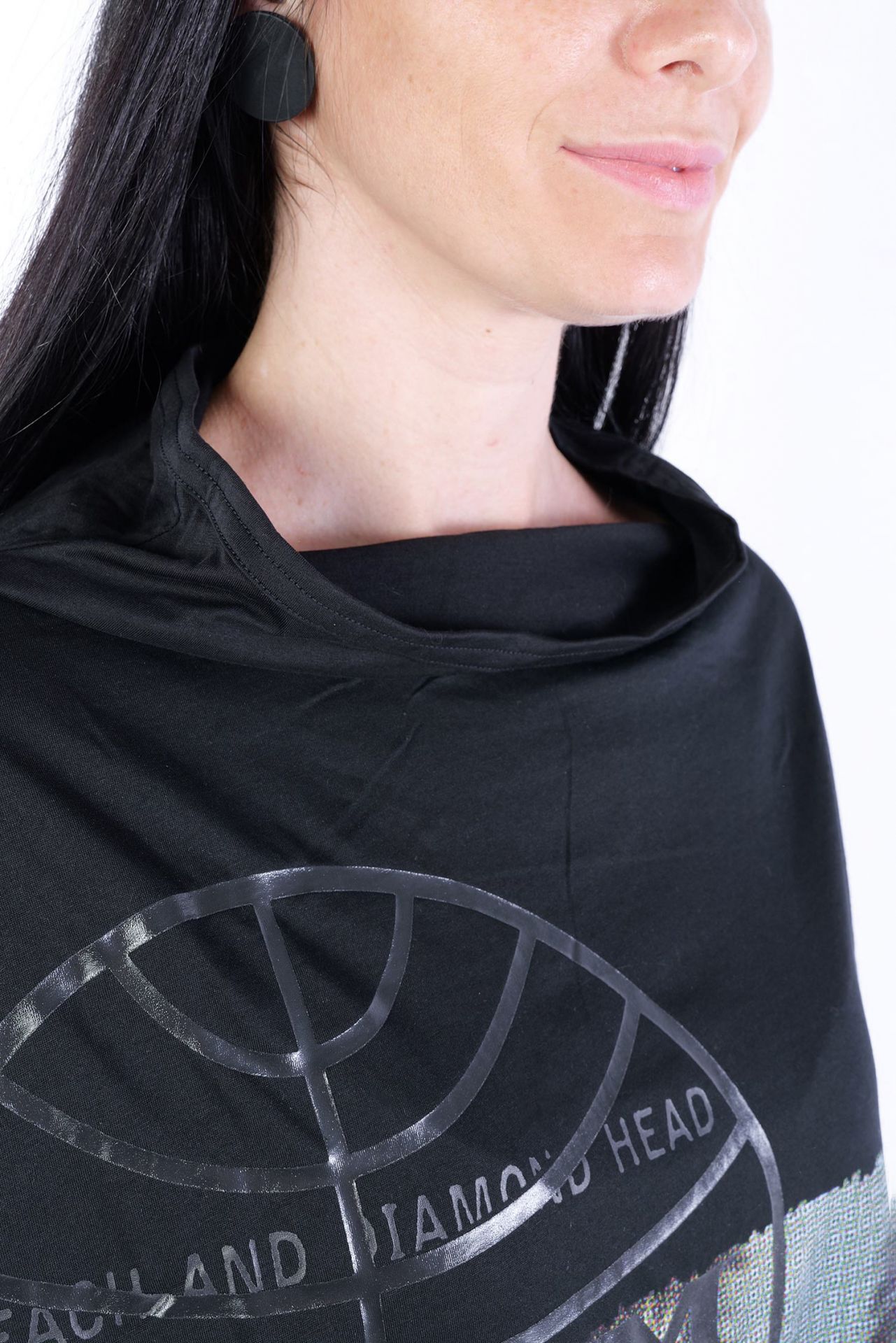 Robe/Top Oversize Vert De Gris Rundholz Dip - Taille M, Asymétrique, Neuf Avec étiquettes