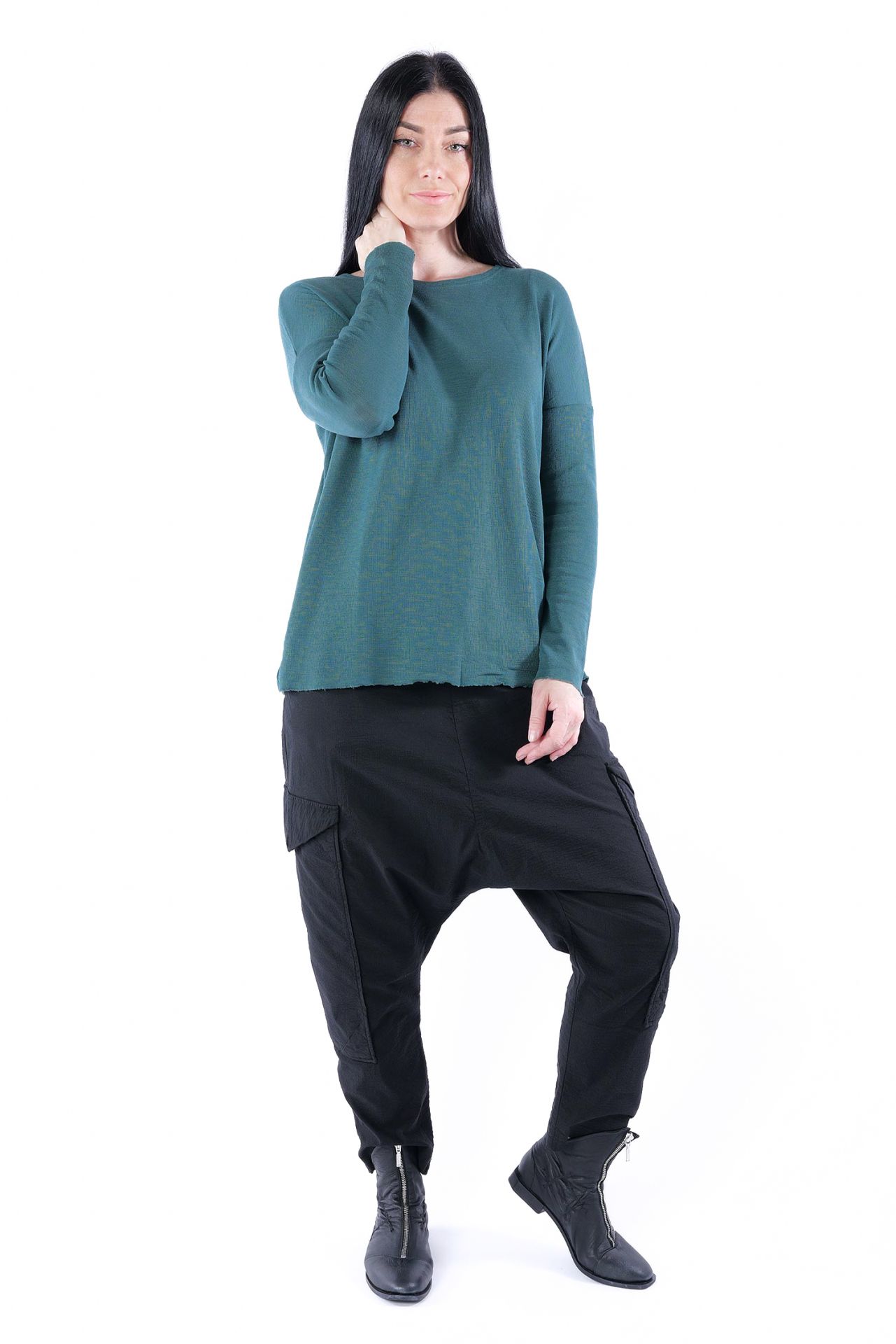 By Basics Merino pullover - Granite - 4039